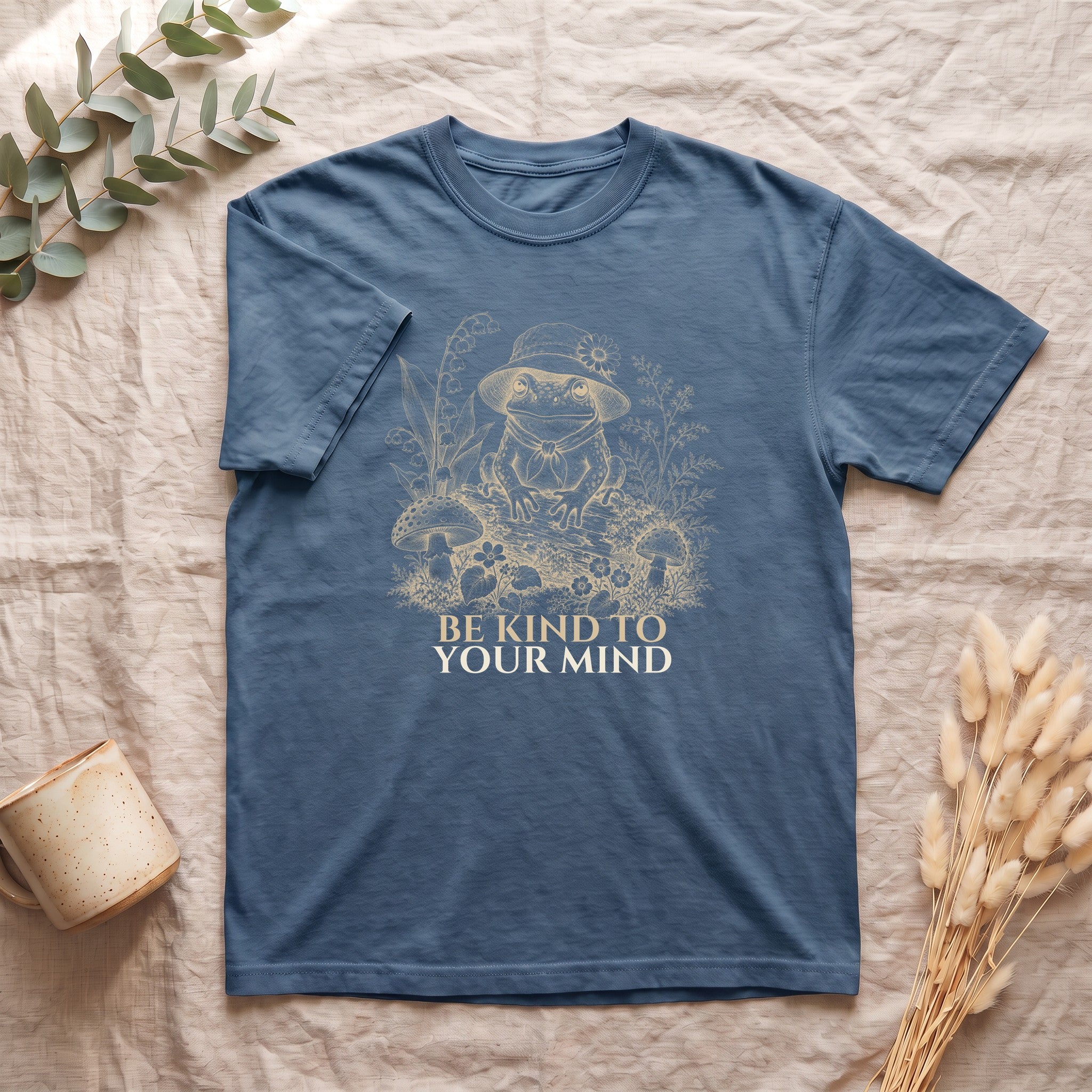 Be Kind To Your Mind Shirt, Cute Frog Tee, Mental Health Awareness Gift, Kawaii Frog Sweatshirt