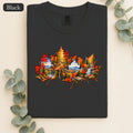Autumn Maple Leaf Landscape Shirt | Fall Forest Lake Scene