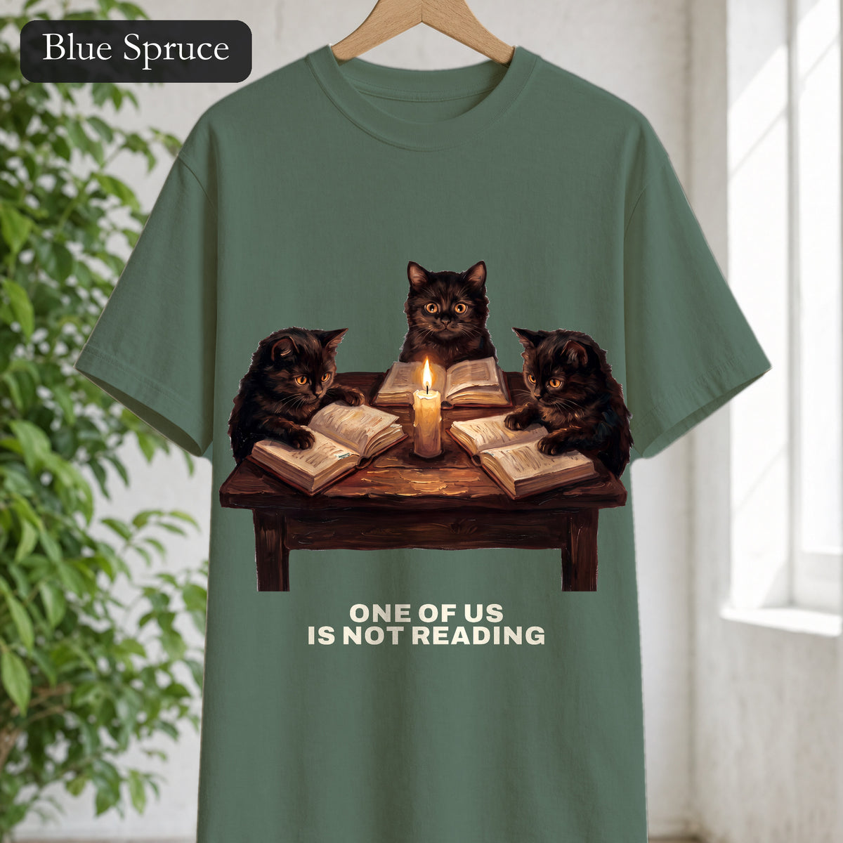 Book Club Cats Shirt, One Of Us Is Not Reading Tee, Funny Book Club Group Tee, Reader Cat Lover Gift