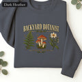 Backyard Botanist Field Notes Mushroom and Wildflower Sweatshirt | Faux Embroidery