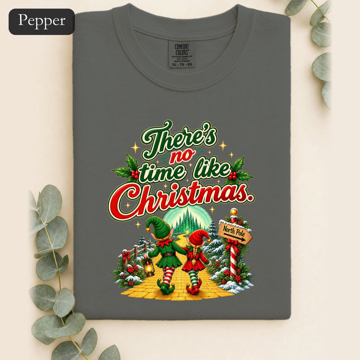 There is No Time Like Christmas Shirt | Elf Holiday Design