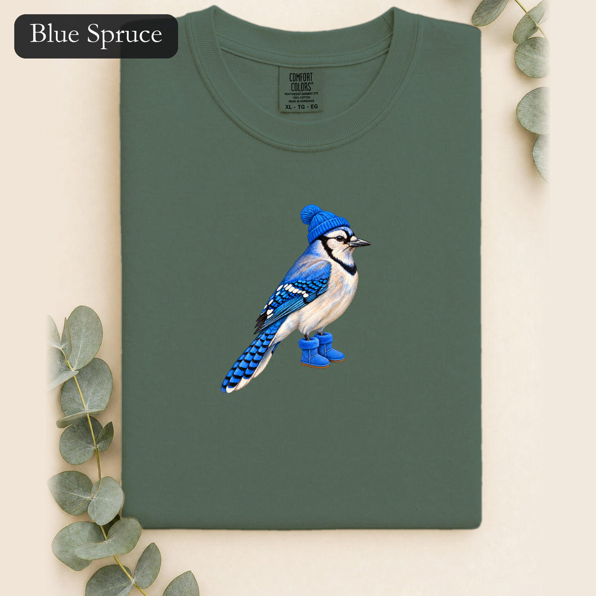 Blue Jay Illustration Shirt | Bird Graphic, Nature Theme
