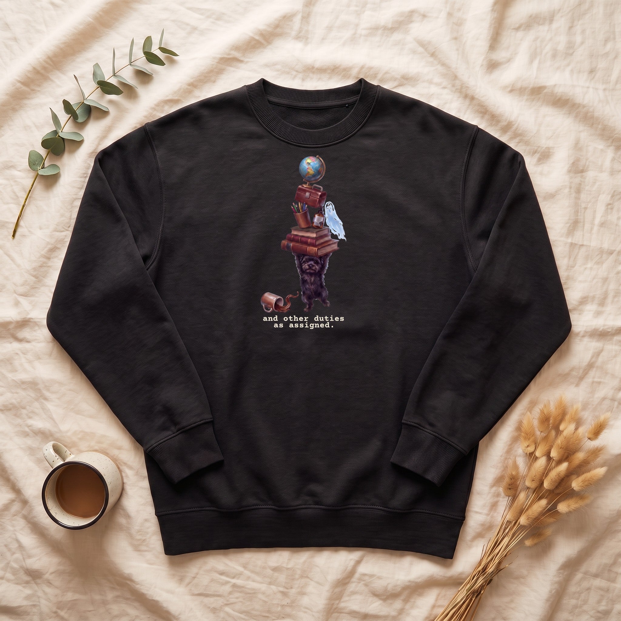 And Other Duties As Assigned Sweatshirt, Funny Paraprofessional Crewneck, School Staff Dog Sweatshirt, Teacher and Teacher Aide Gift