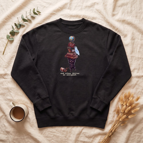 And Other Duties As Assigned Sweatshirt, Funny Paraprofessional Crewneck, School Staff Dog Sweatshirt, Teacher and Teacher Aide Gift