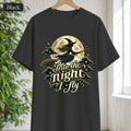 Witch Moon Shirt, Into the Night I Fly, Magical Halloween Tee, Witchy Aesthetic Gift