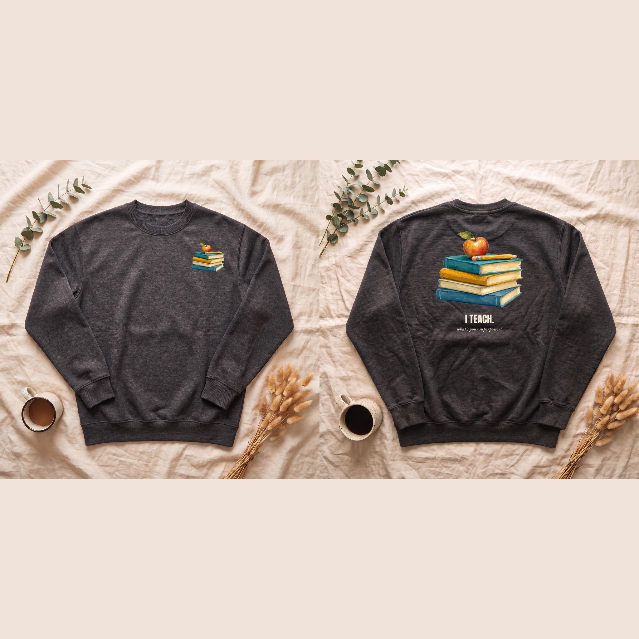 Teacher Shirt, I Teach What's Your Superpower Tee, Teacher Appreciation Gift, Painterly Back to School Sweatshirt