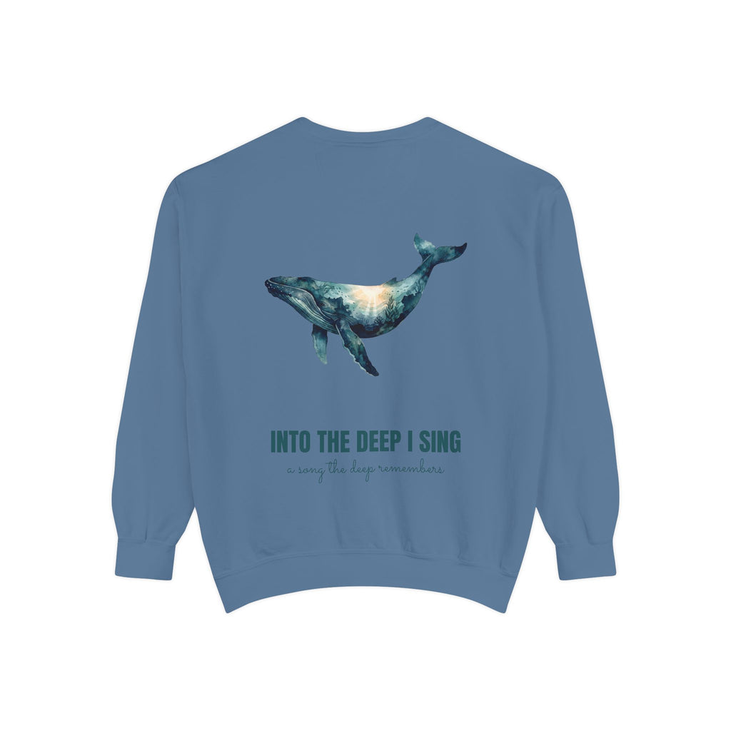 Into the Deep I Sing Shirt, Humpback Whale Double Exposure Tee, Ocean Lover Marine Life Gift, Nautical Sweatshirt