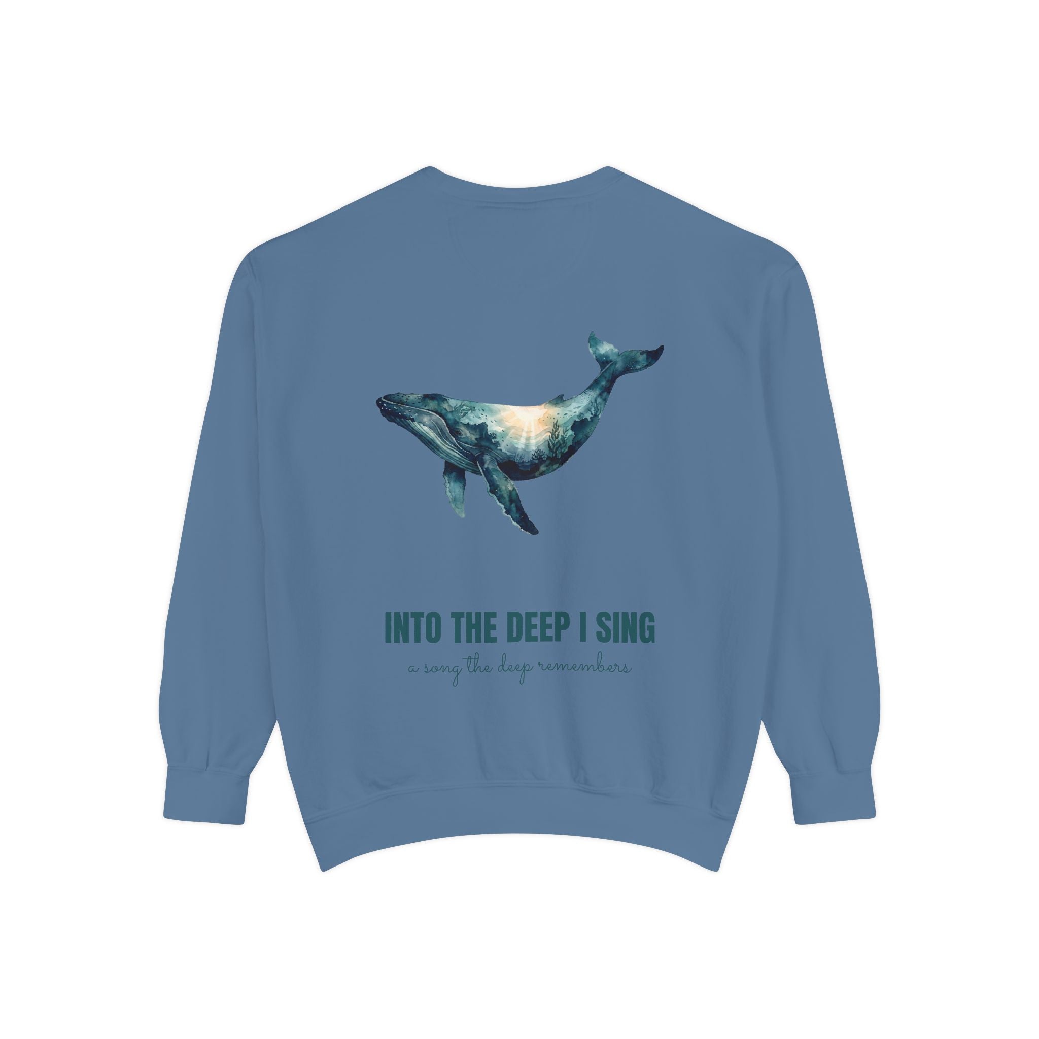 Into the Deep I Sing Shirt, Humpback Whale Double Exposure Tee, Ocean Lover Marine Life Gift, Nautical Sweatshirt