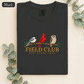 Embroidered Field Club Cardinal Owl Graphic Shirt