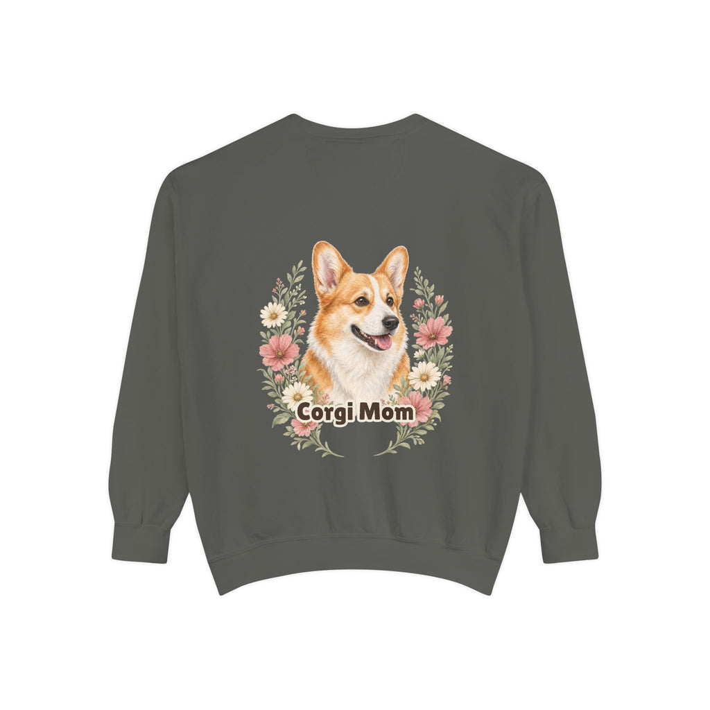 Corgi Mom Shirt, Corgi Mama Tee, Dog Mom Gift, Wildflower Corgi Lover Sweatshirt, Cute Dog Owner Gift