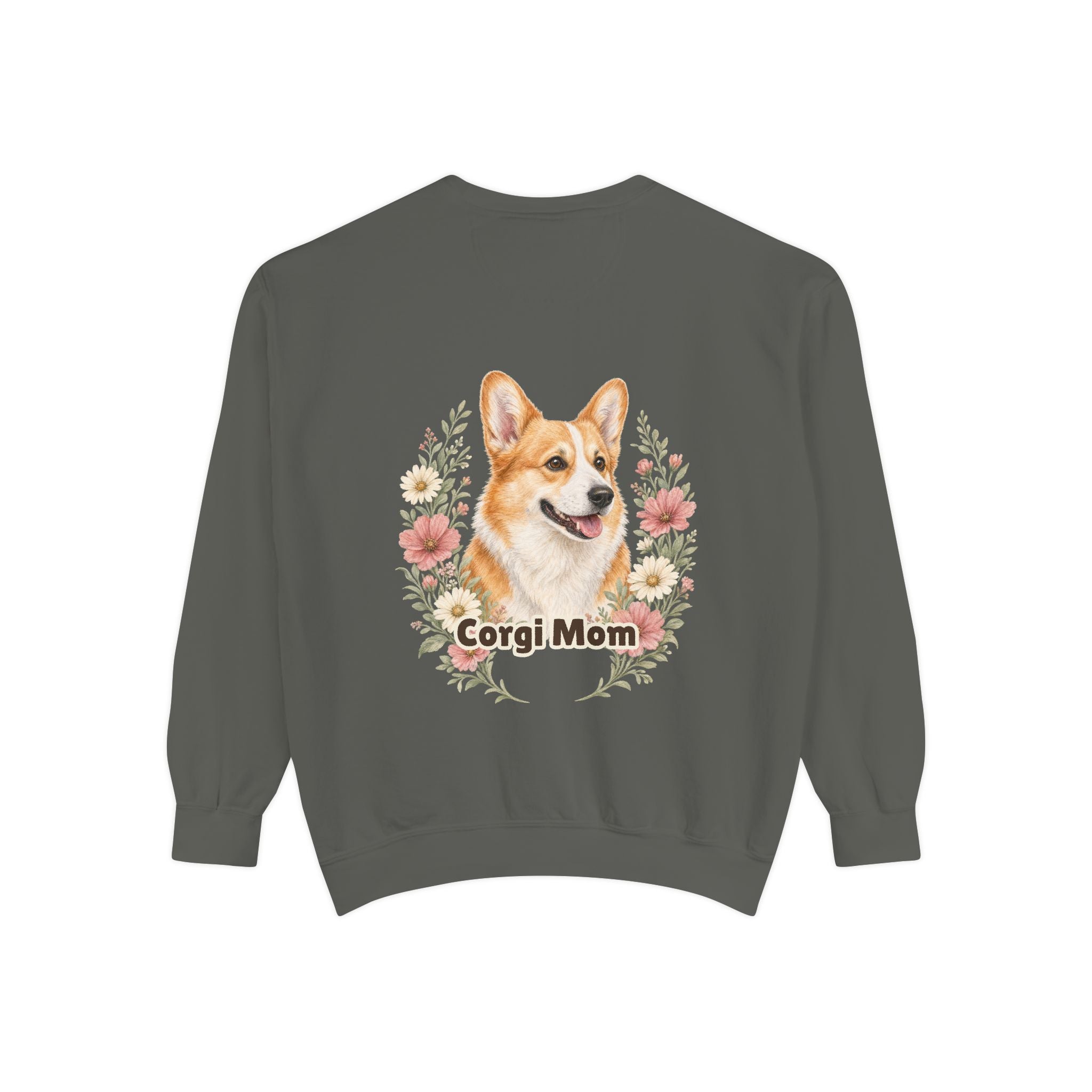 Corgi Mom Shirt, Corgi Mama Tee, Dog Mom Gift, Wildflower Corgi Lover Sweatshirt, Cute Dog Owner Gift