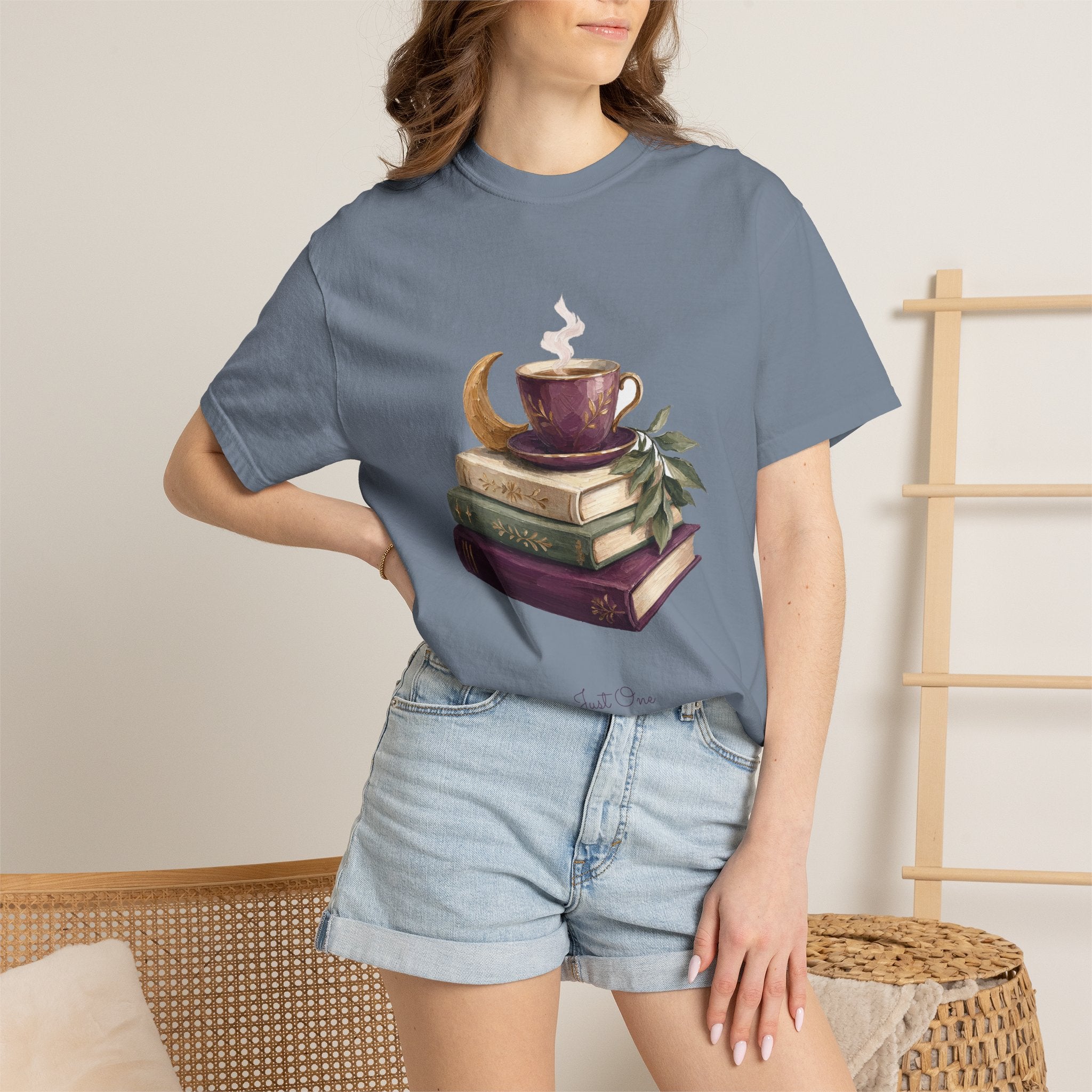 Just One More Chapter Shirt, Bookish Reader Tee, Book Lover Cozy Gift, Painterly Reading Sweatshirt