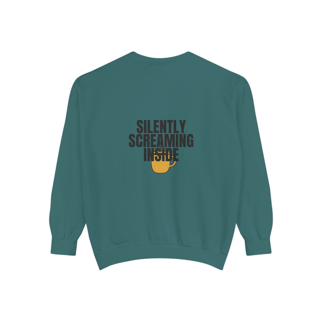 Silently Screaming Inside Shirt, Funny Sarcastic Tee, Coffee Lover Gift, Introvert Humor Sweatshirt