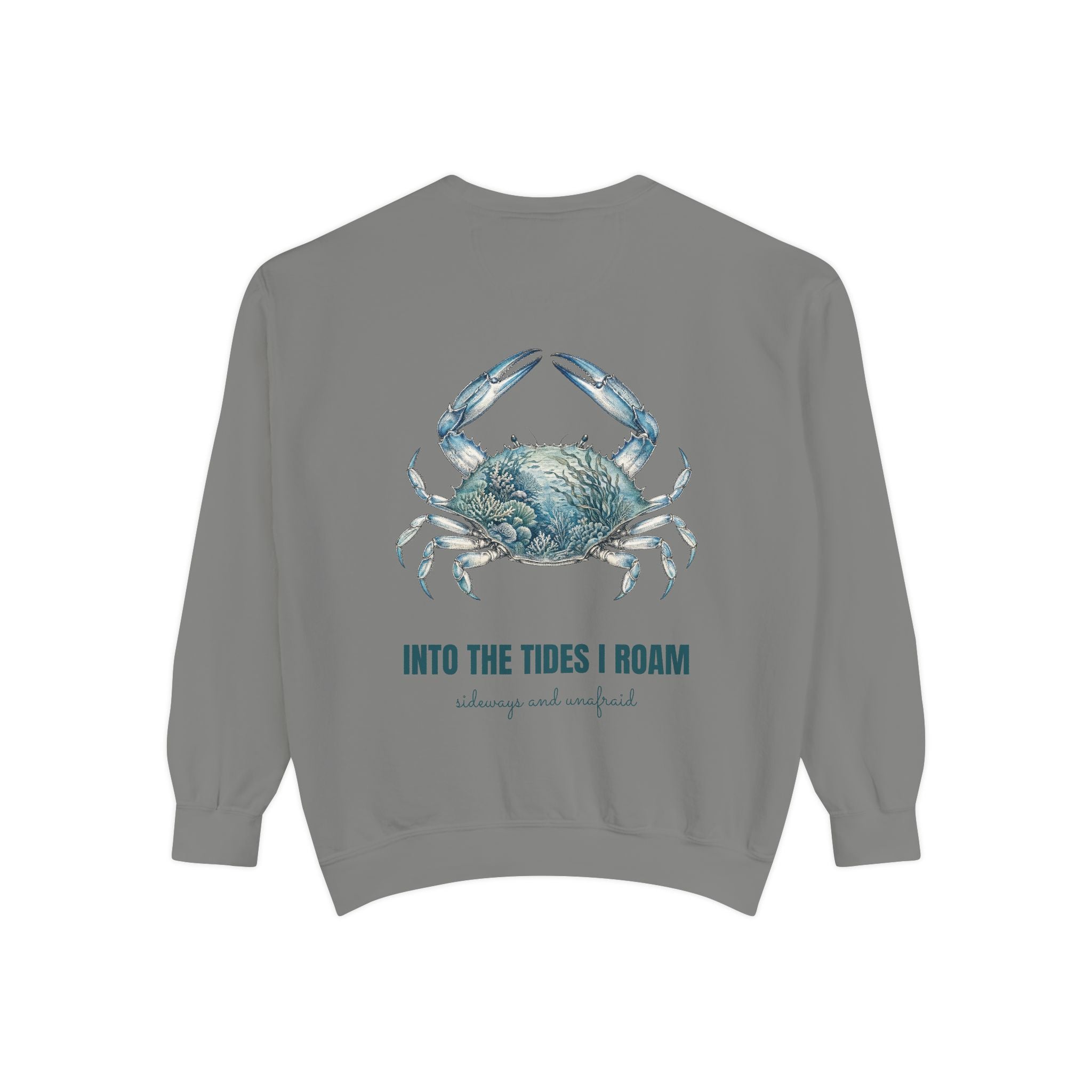 Into the Tides I Roam Shirt, Blue Crab Double Exposure Tee, Ocean Beach Coastal Lover Gift, Nautical Sea Life Sweatshirt