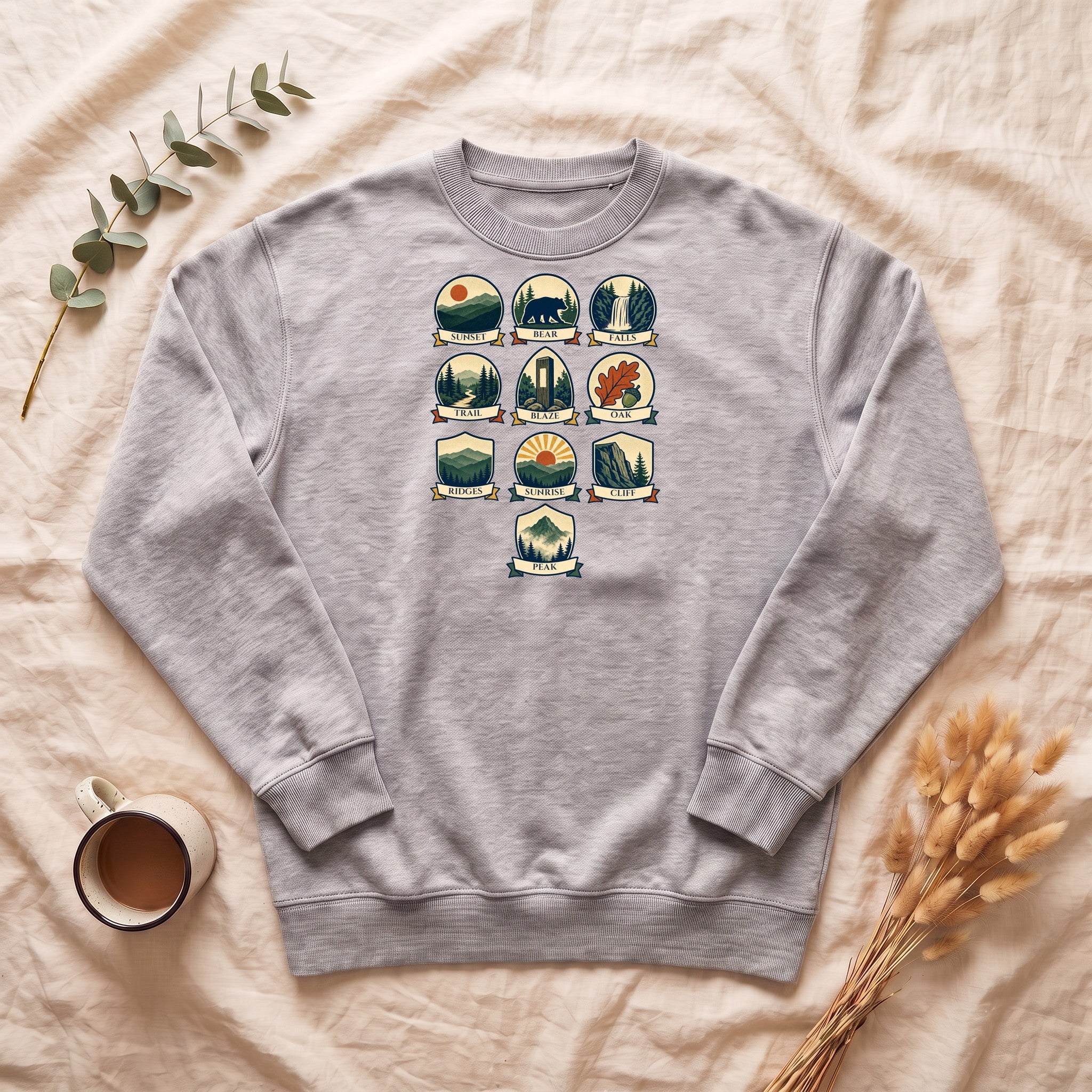 Appalachian Trail Shirt, Hiking Badge Tee, AT Thru Hiker Gift, Retro Adventure Nature Sweatshirt