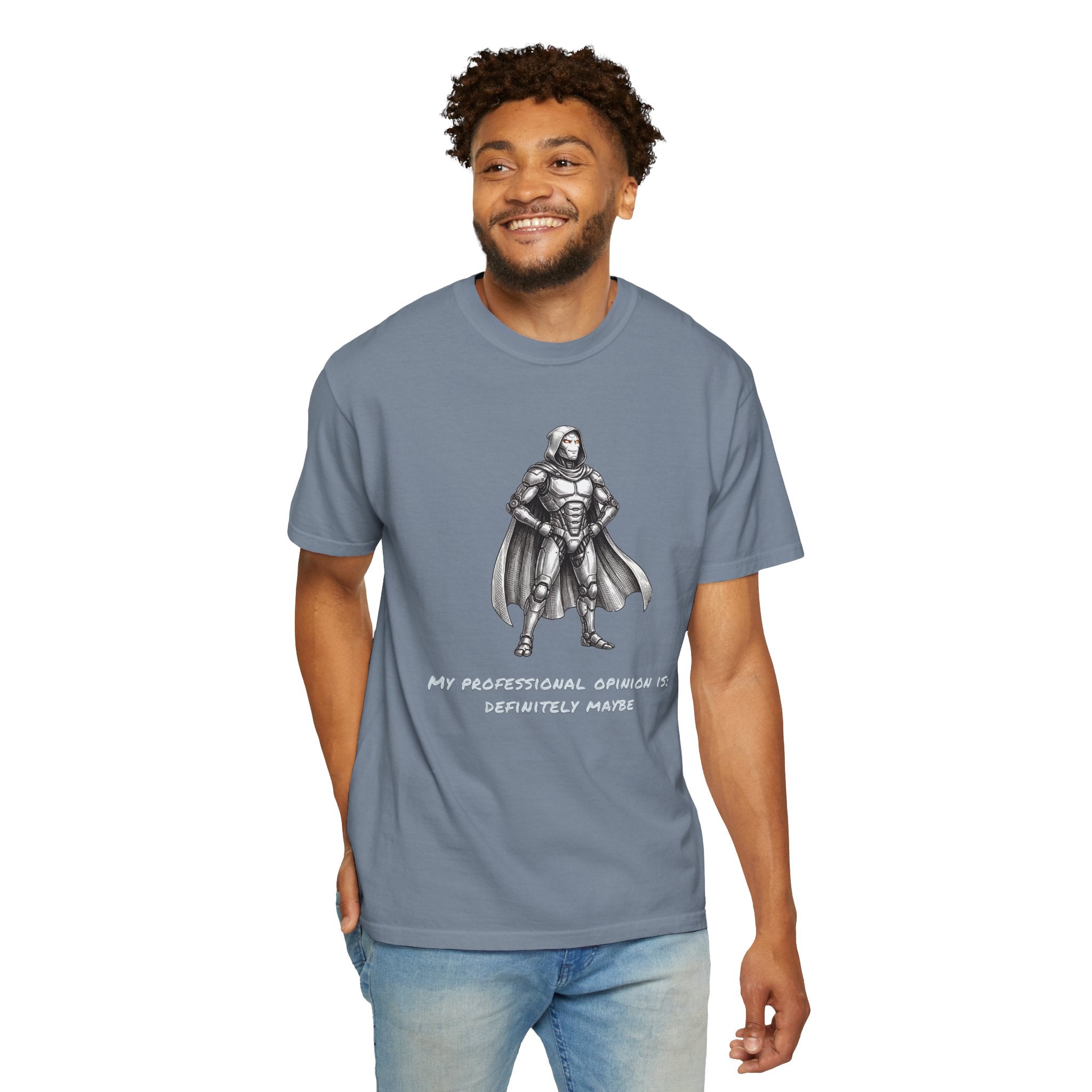 Confident Robot T-Shirt — Professional Opinion: Definite Maybe