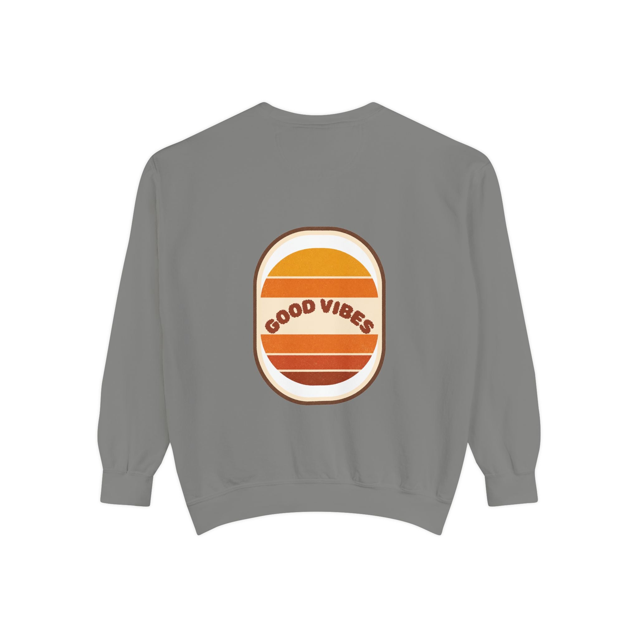 Good Vibes Retro Sunset Shirt, 70s Aesthetic Tee, Vintage Sunset Stripes Gift, Groovy Summer Sweatshirt