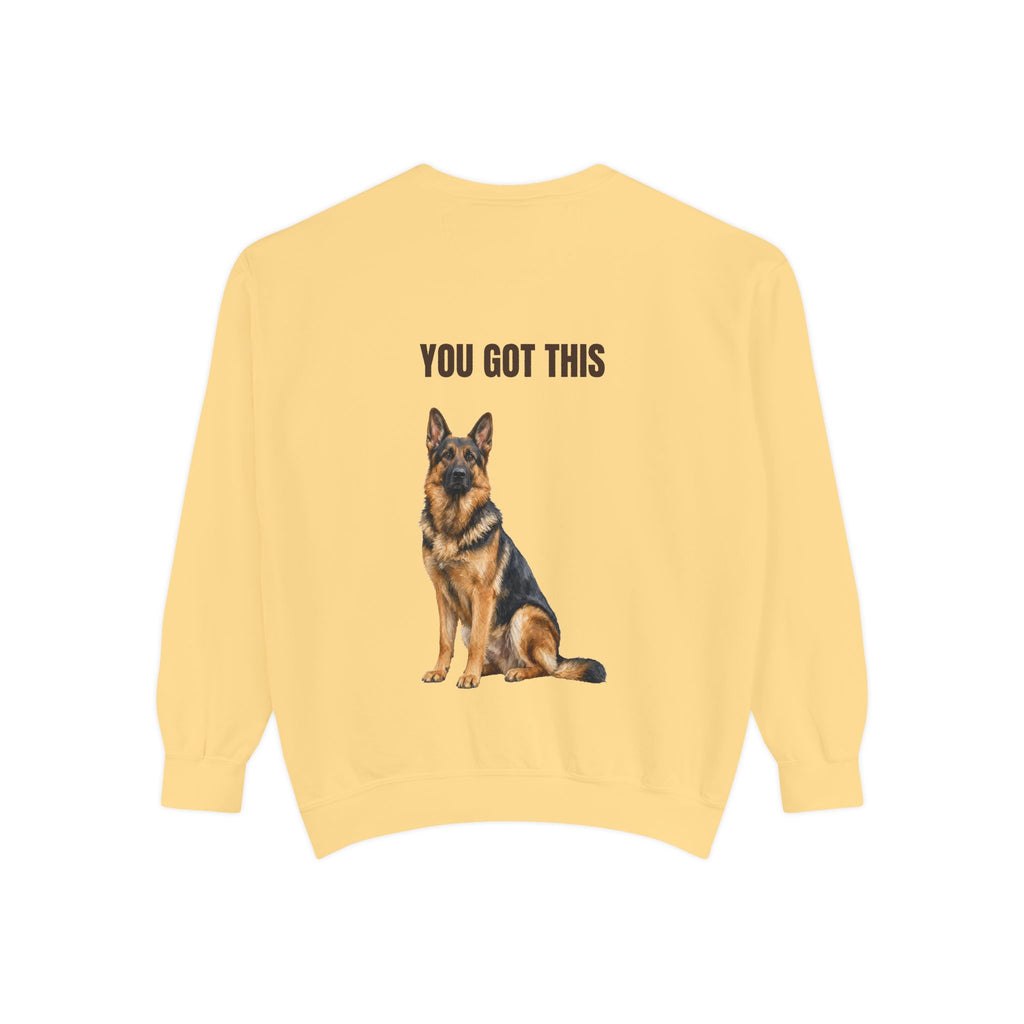 You Got This German Shepherd Shirt, GSD Dog Lover Motivational Tee, Encouragement Dog Mom Gift, Painterly Dog Sweatshirt