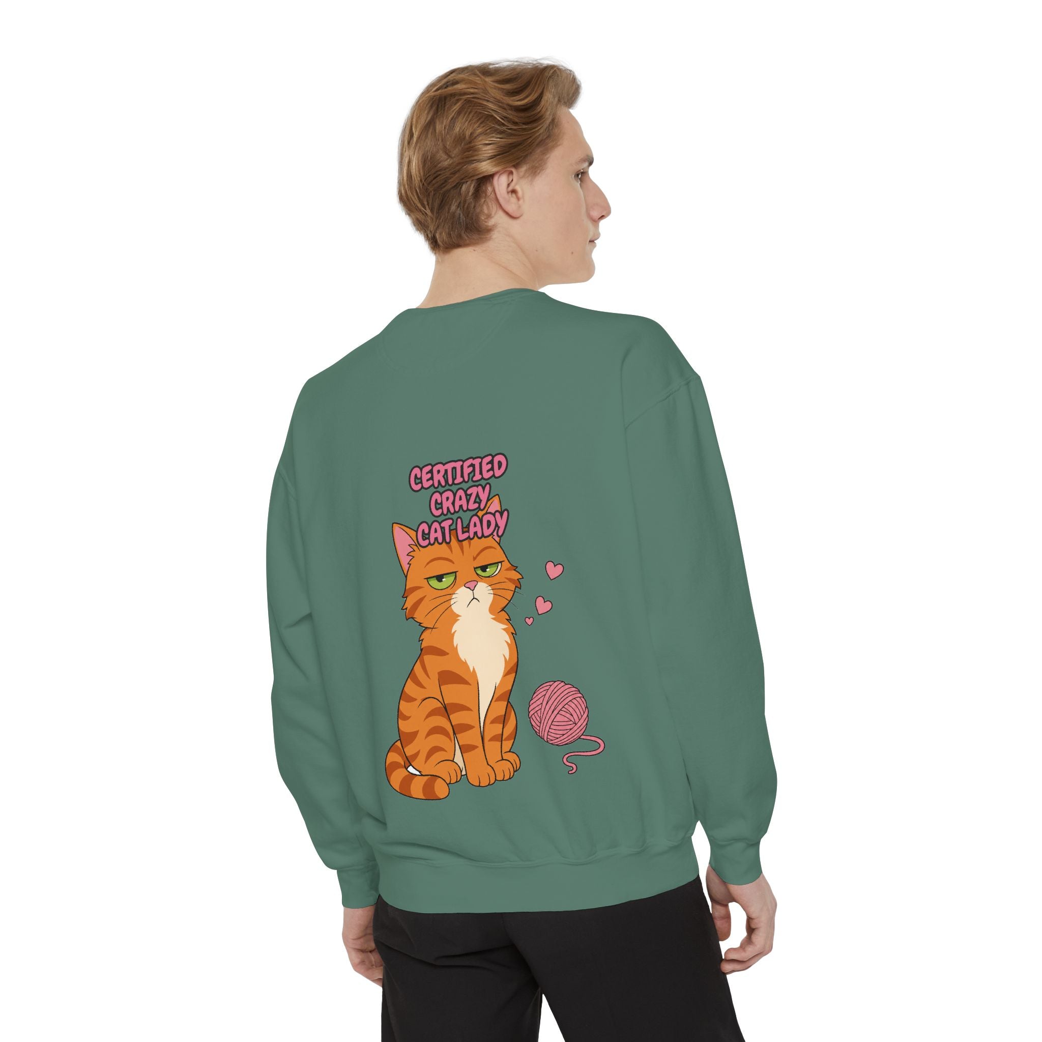 Certified Crazy Cat Lady Shirt, Orange Cat Mom Tee, Ginger Cat Lover Gift, Funny Cat Owner Sweatshirt
