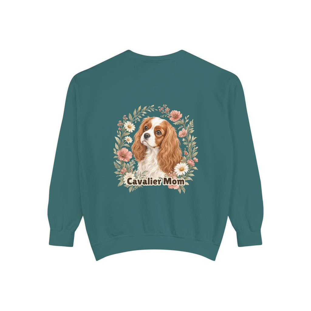 Cavalier Mom Shirt, Cavalier King Charles Spaniel Tee, Dog Mom Gift, Wildflower Dog Lover Sweatshirt