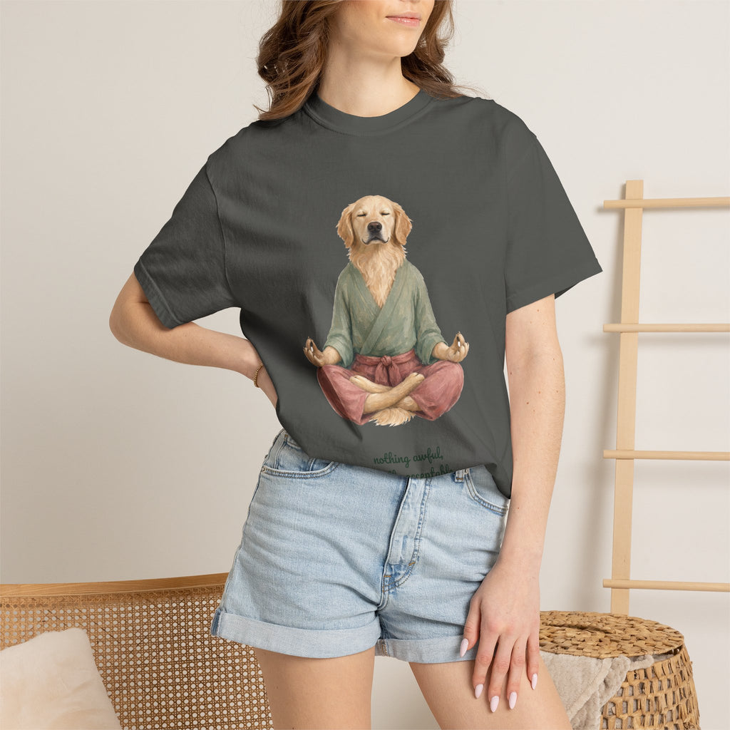 Yoga Dog Shirt, Namaste Zen Dog Tee, Funny Meditation Dog Mom Gift, Painterly Dog Lover Sweatshirt