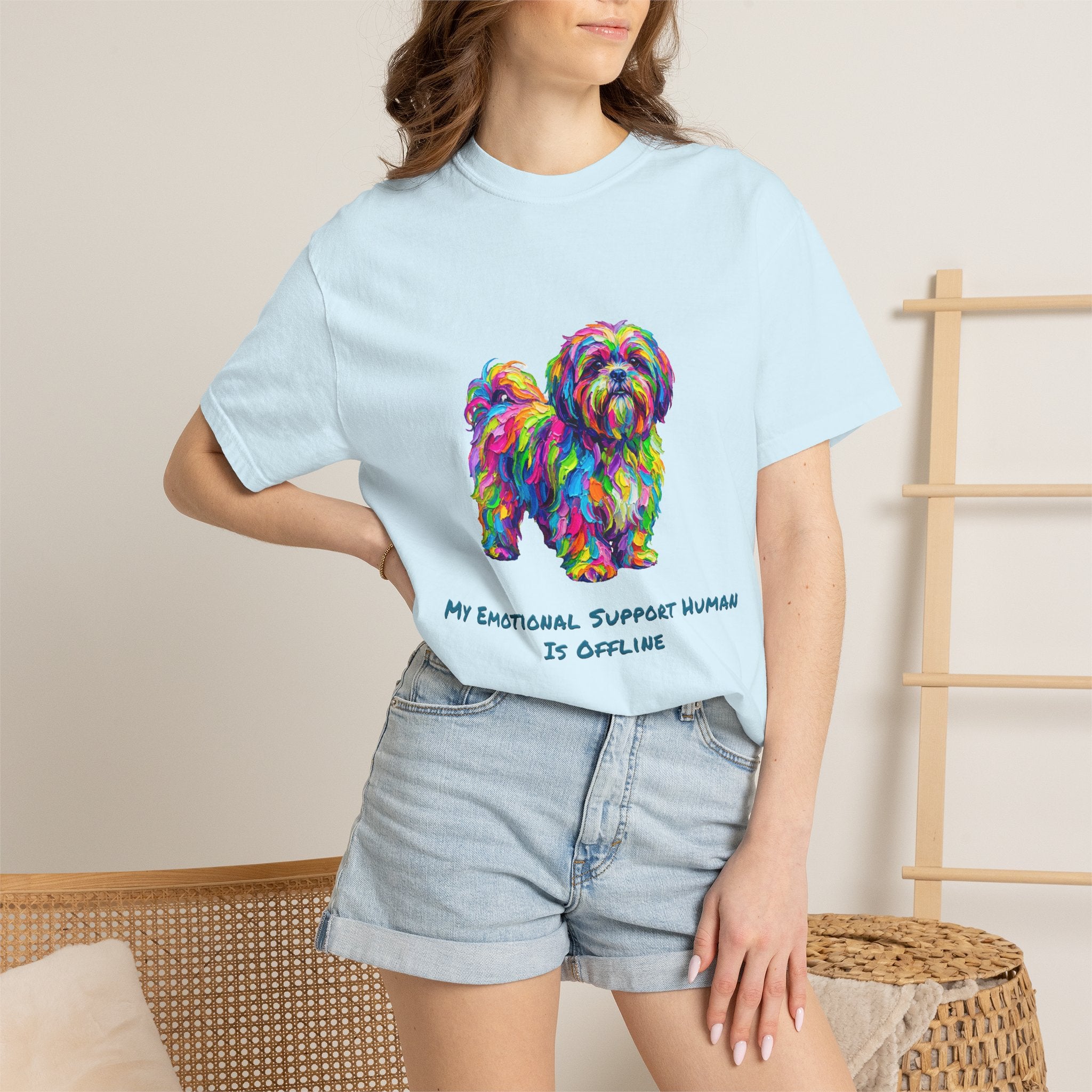 Emotional Support Dog T-Shirt — My Emotional Support Human Is Offline