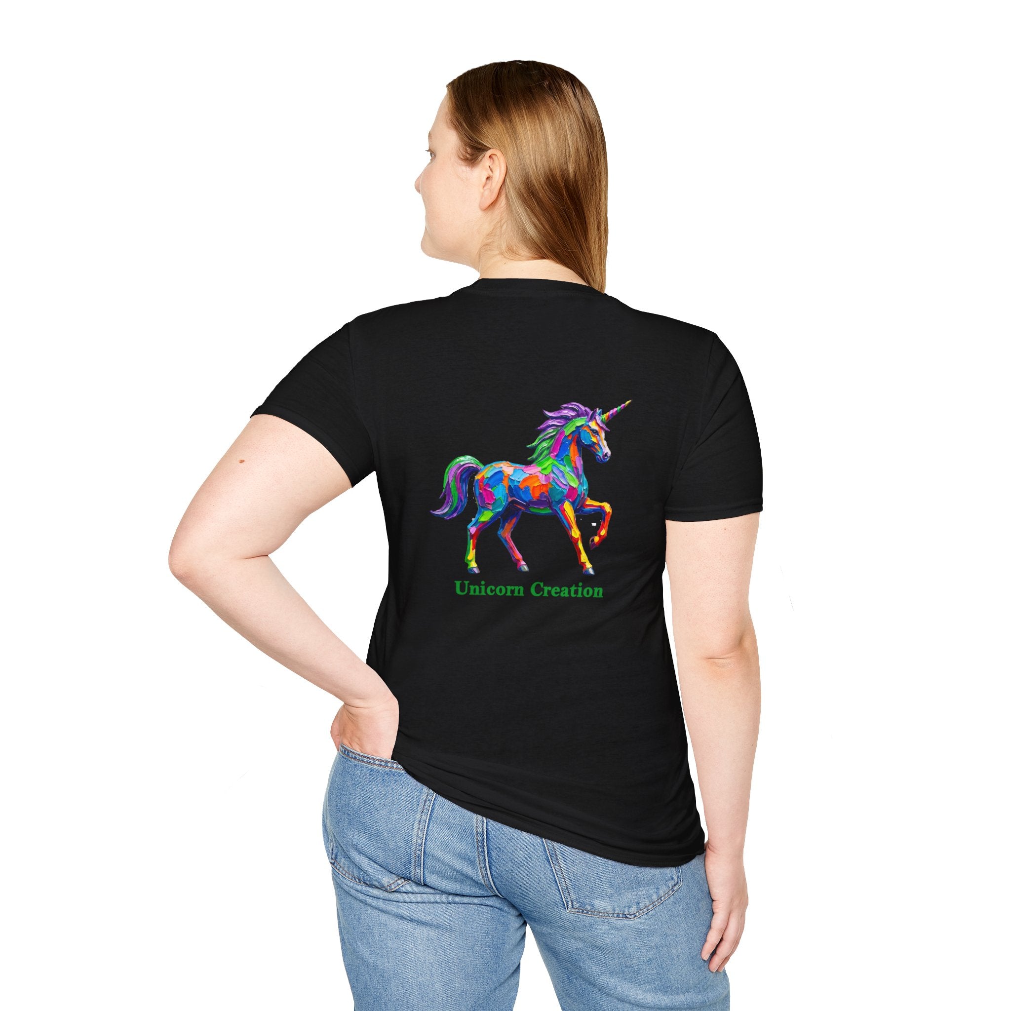 Rainbow Unicorn T-Shirt — Colorful Painterly Unicorn Tee