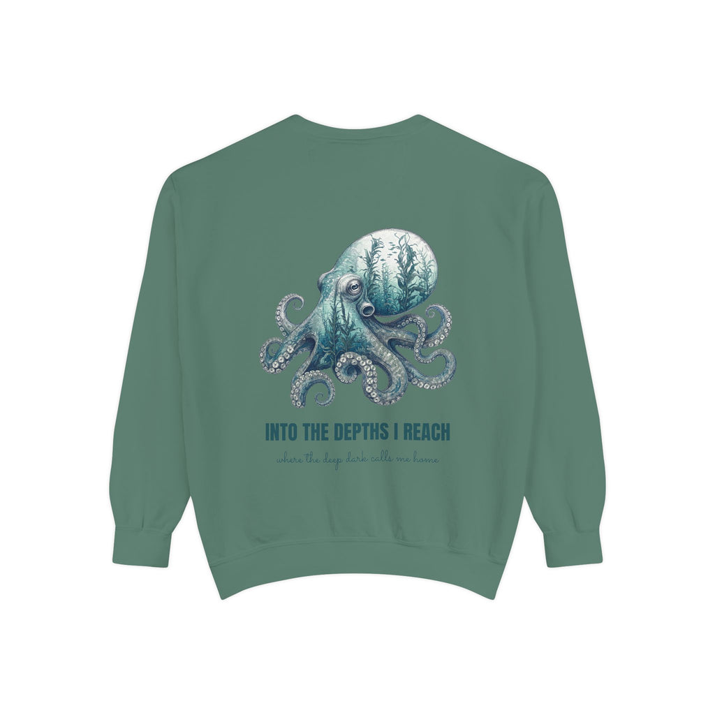 Into the Depths I Reach Shirt, Octopus Double Exposure Tee, Ocean Diver Sea Life Gift, Nautical Marine Sweatshirt
