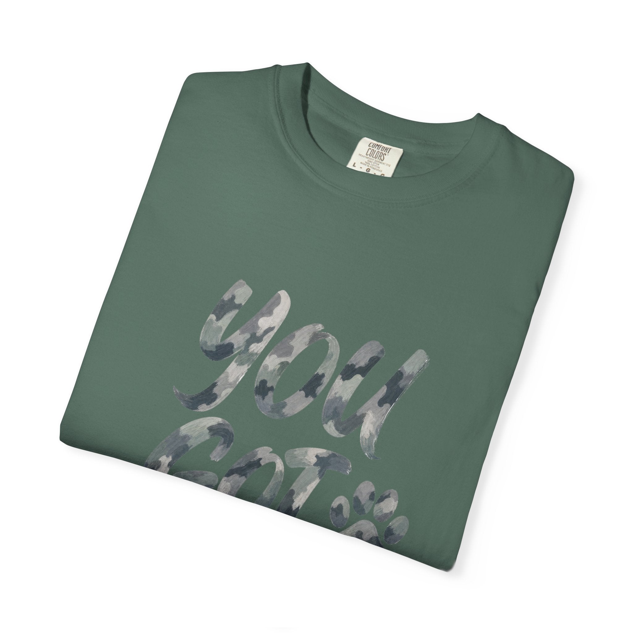 You Got This Shirt, Camo Motivational Tee, Encouragement Mental Health Gift, Positive Vibes Paw Print Sweatshirt