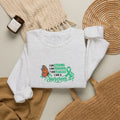 Embroidered Cancer Survivor Ribbon & Butterfly Crewneck Sweatshirt | Survivor Awareness