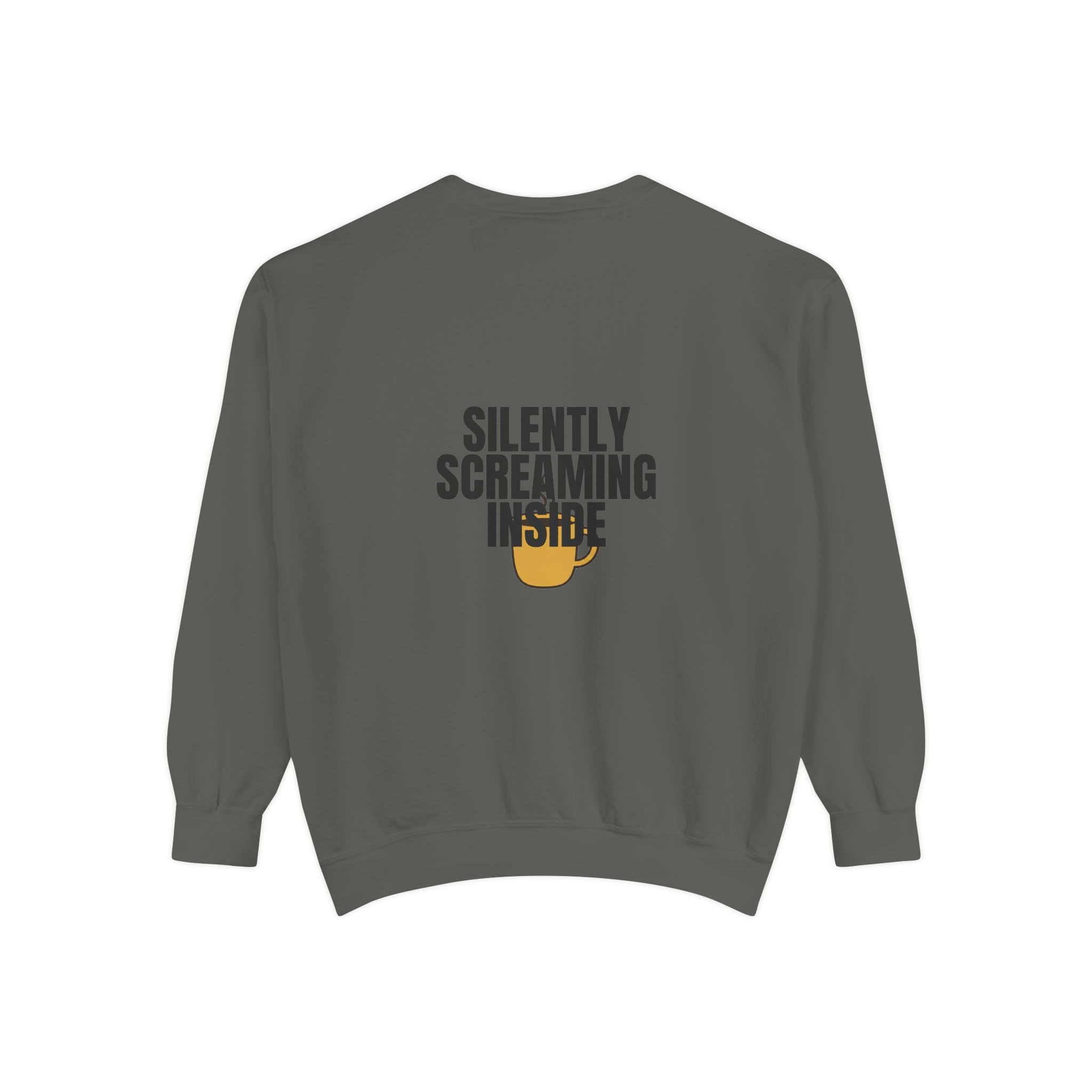 Silently Screaming Inside Shirt, Funny Sarcastic Tee, Coffee Lover Gift, Introvert Humor Sweatshirt