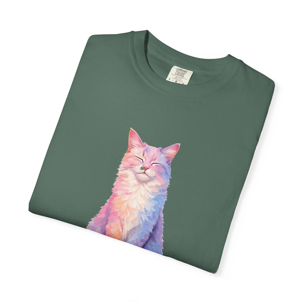 Cat Mom Shirt, Pastel Painterly Cat Tee, Cute Cat Lover Gift, Cat Owner Sweatshirt for Her