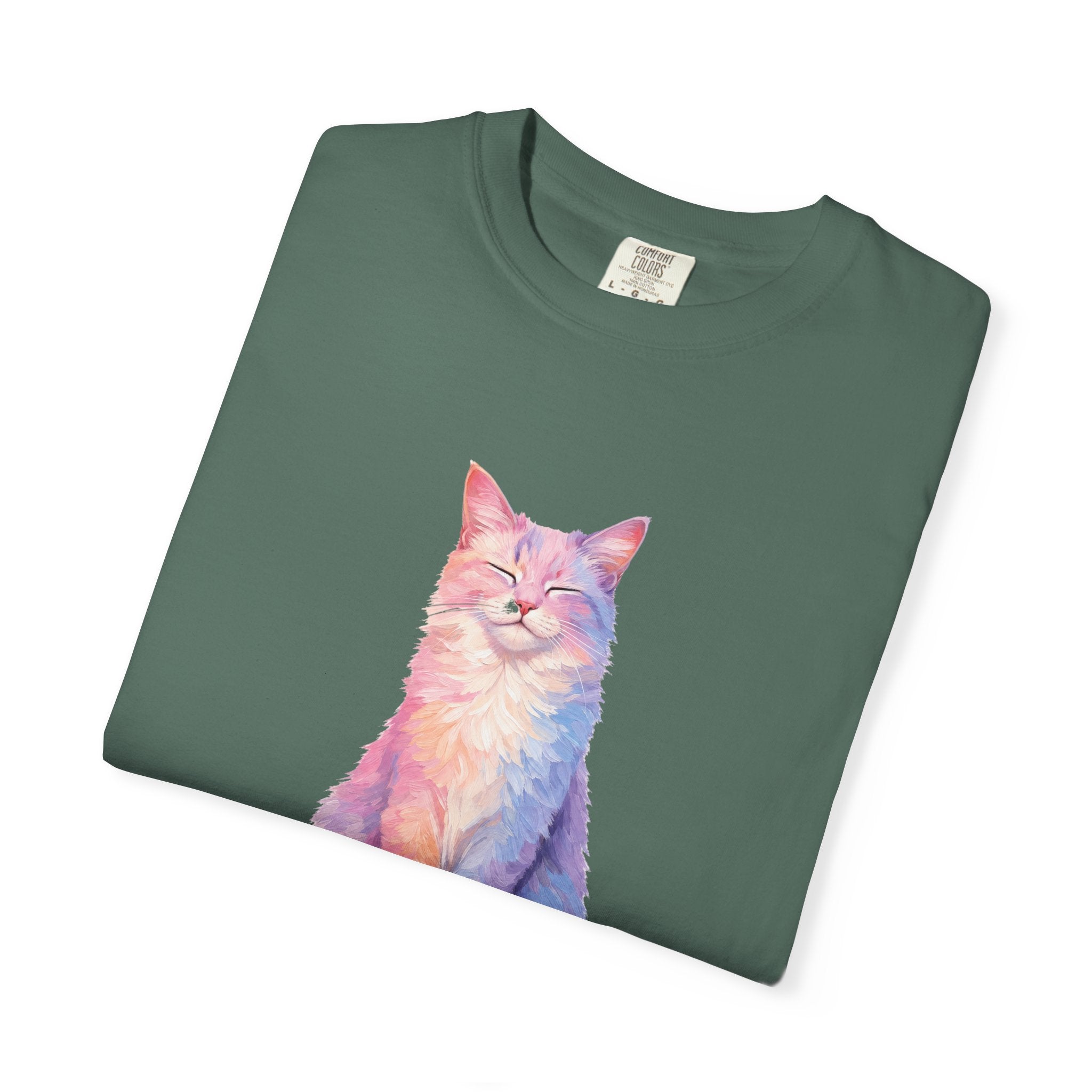 Cat Mom Shirt, Pastel Painterly Cat Tee, Cute Cat Lover Gift, Cat Owner Sweatshirt for Her