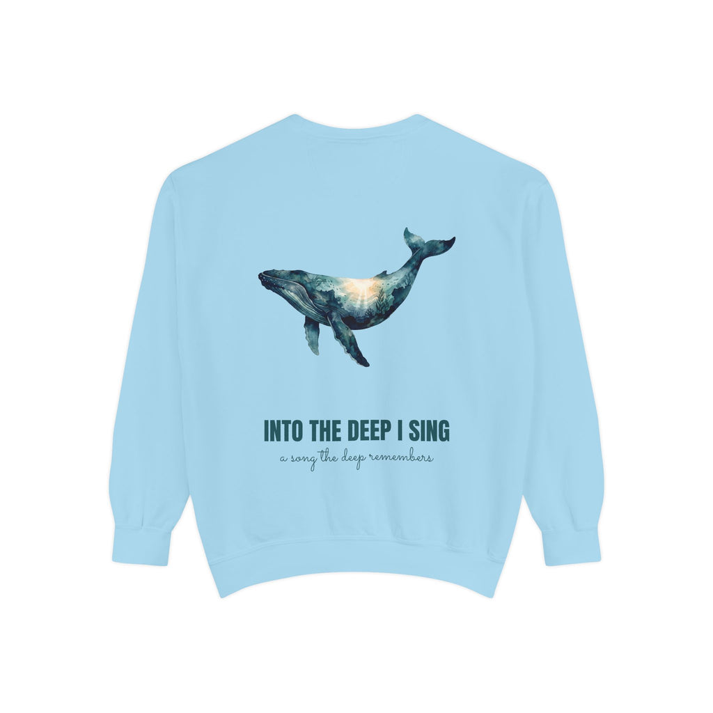 Into the Deep I Sing Shirt, Humpback Whale Double Exposure Tee, Ocean Lover Marine Life Gift, Nautical Sweatshirt