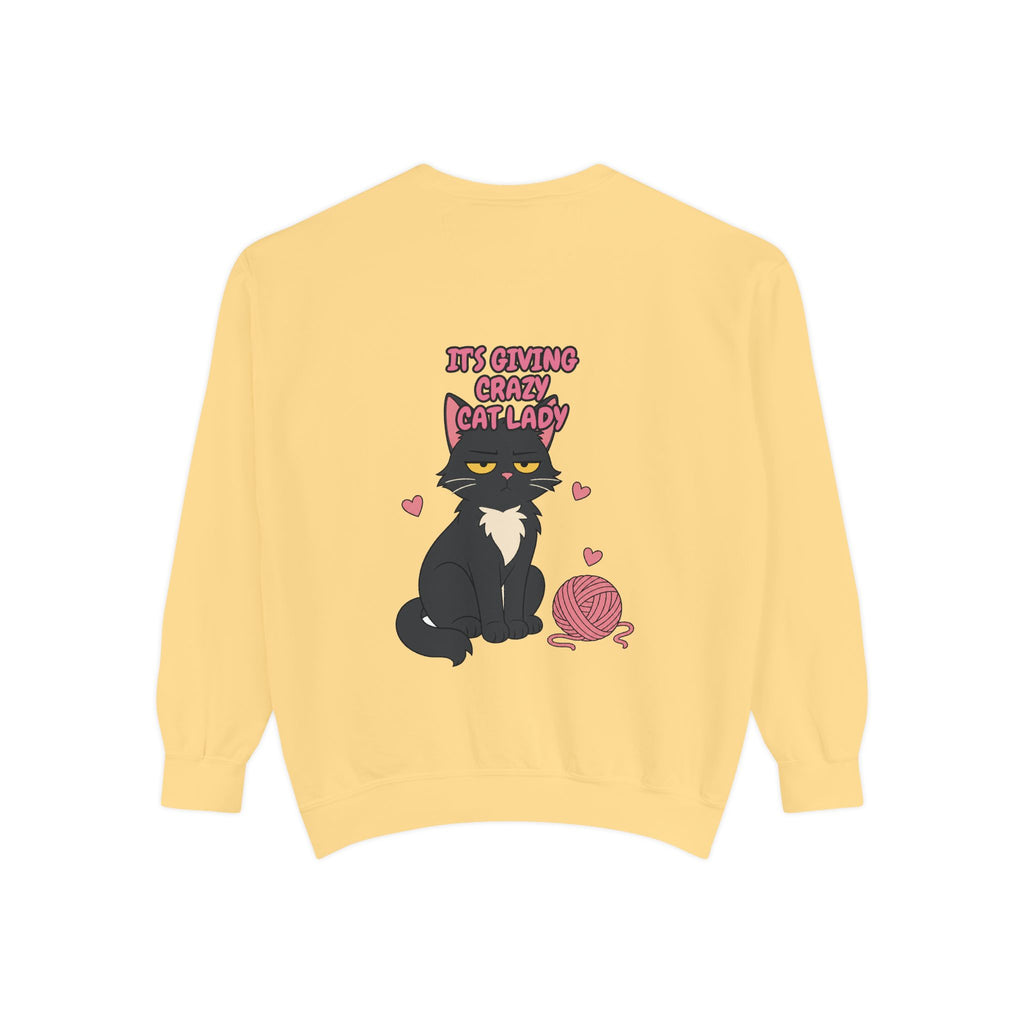 It's Giving Crazy Cat Lady Shirt, Funny Cat Mom Tee, Cat Lover Gift, Sarcastic Cat Owner Sweatshirt