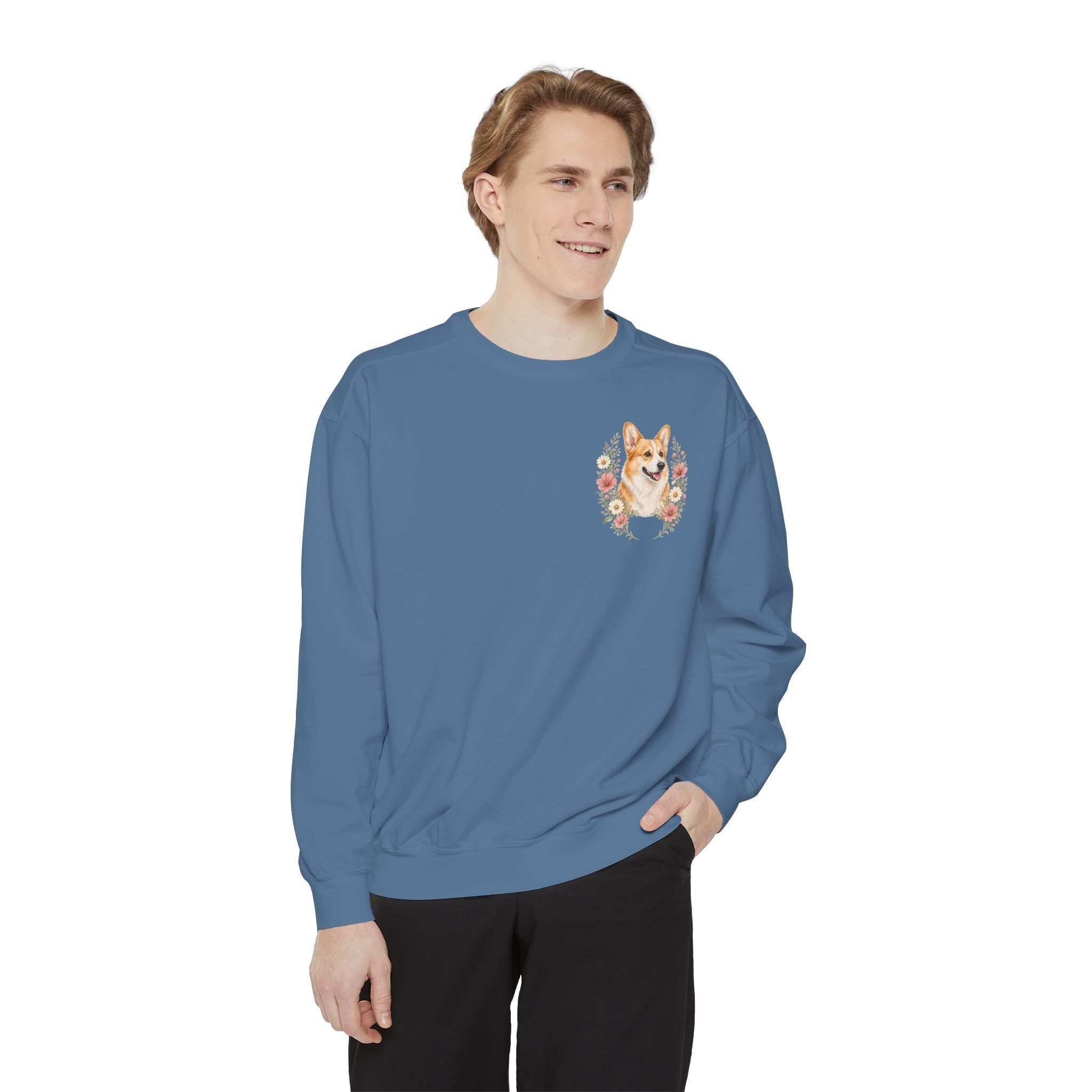 Corgi Mom Shirt, Corgi Mama Tee, Dog Mom Gift, Wildflower Corgi Lover Sweatshirt, Cute Dog Owner Gift