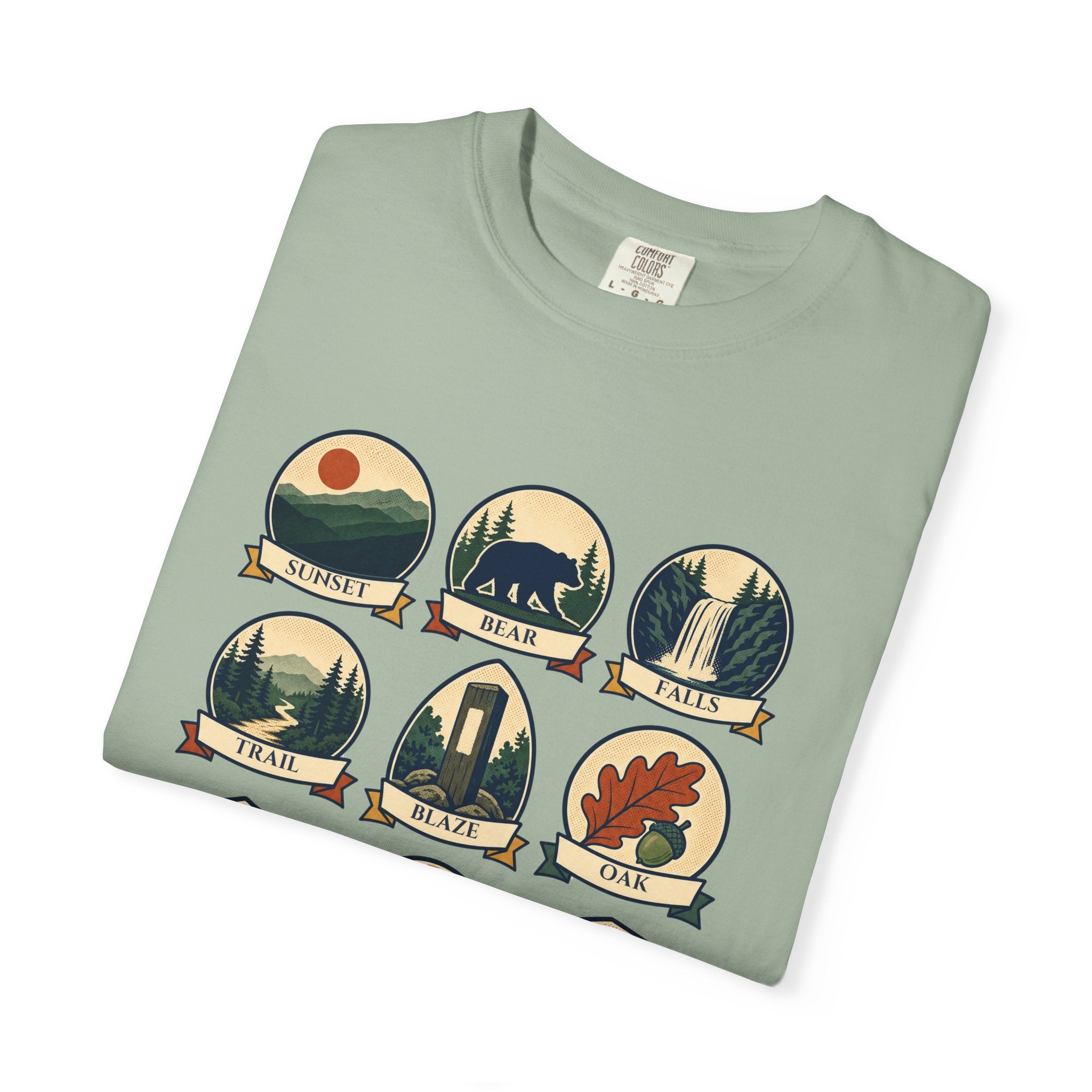 Appalachian Trail Shirt, Hiking Badge Tee, AT Thru Hiker Gift, Retro Adventure Nature Sweatshirt