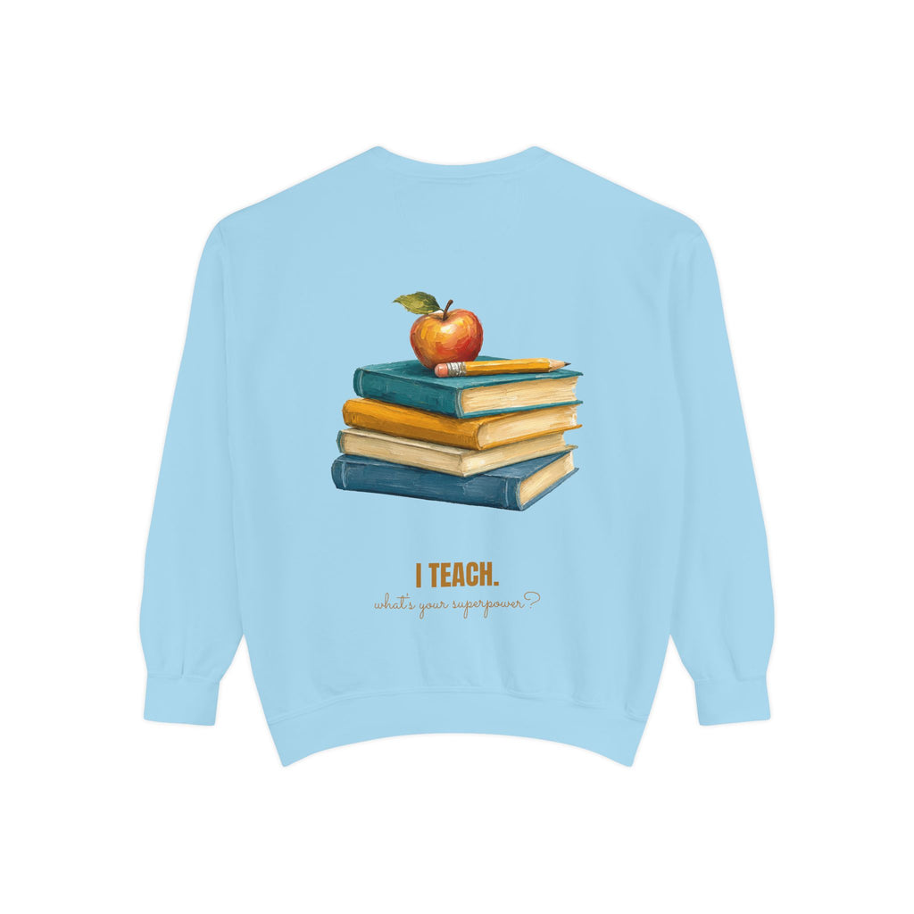 Teacher Shirt, I Teach What's Your Superpower Tee, Teacher Appreciation Gift, Painterly Back to School Sweatshirt