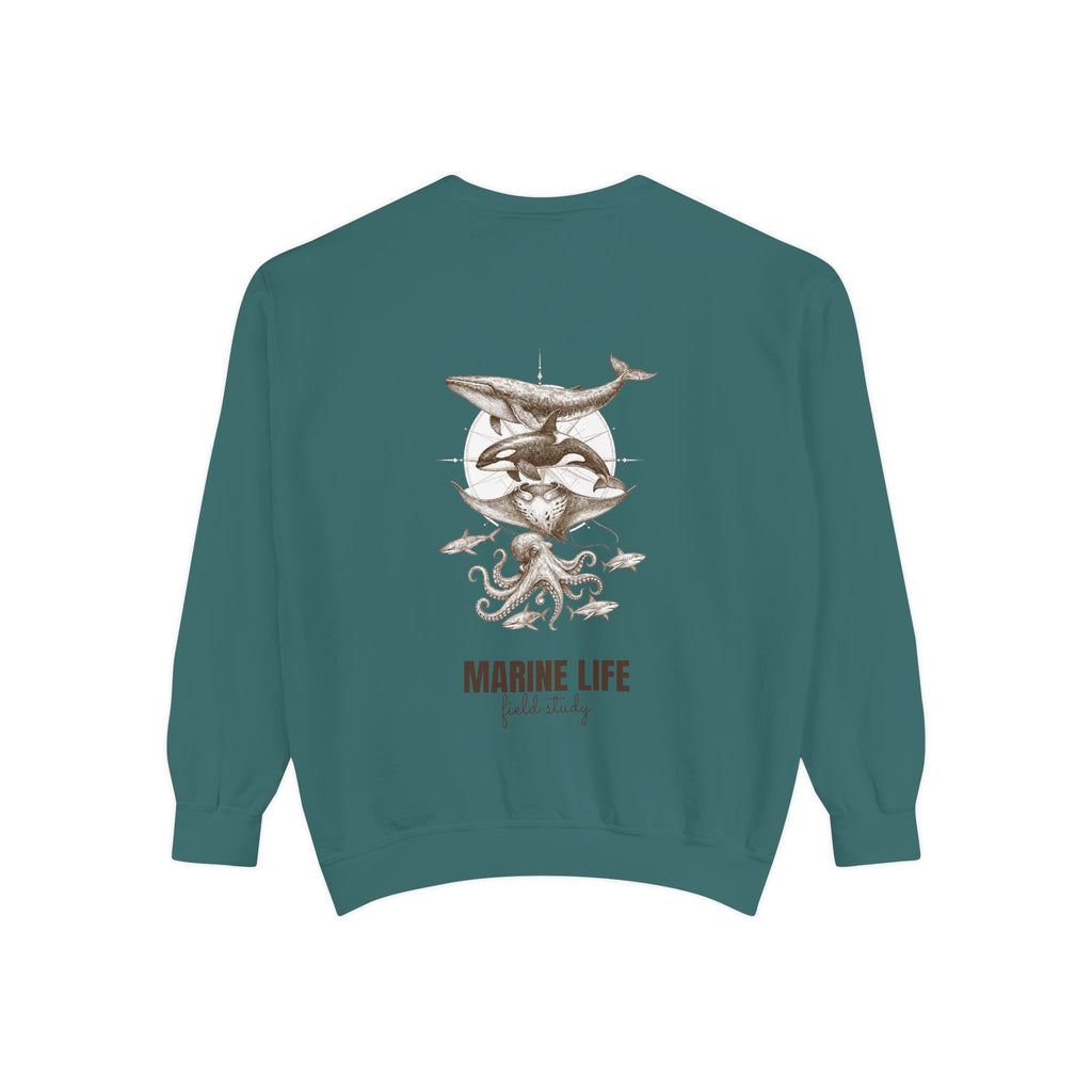 Ocean Life Sketch Shirt, Vintage Marine Animals Tee, Sailor Journal Sea Life Gift, Nautical Ocean Lover Sweatshirt