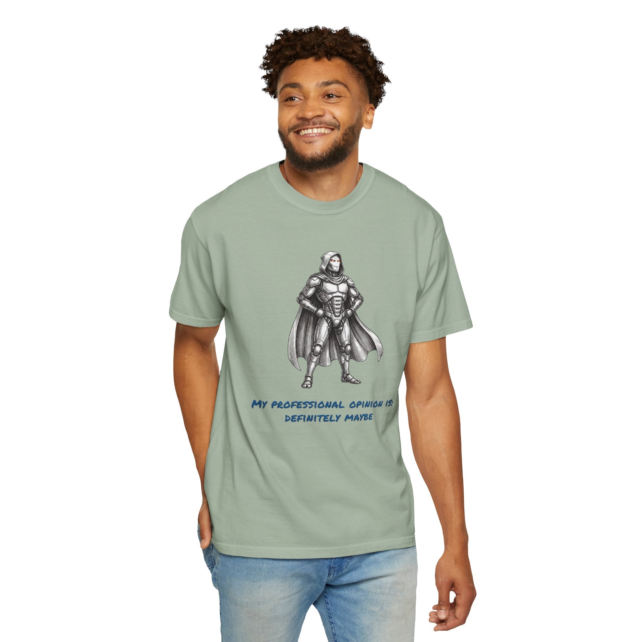 Confident Robot T-Shirt — Professional Opinion: Definite Maybe