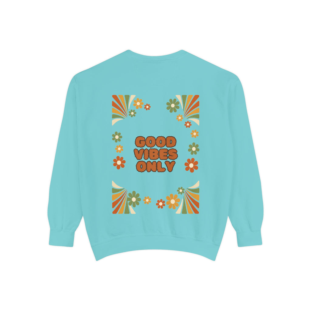 Good Vibes Only Shirt, Retro Groovy Tee, 70s Aesthetic Gift, Positive Affirmation Sweatshirt
