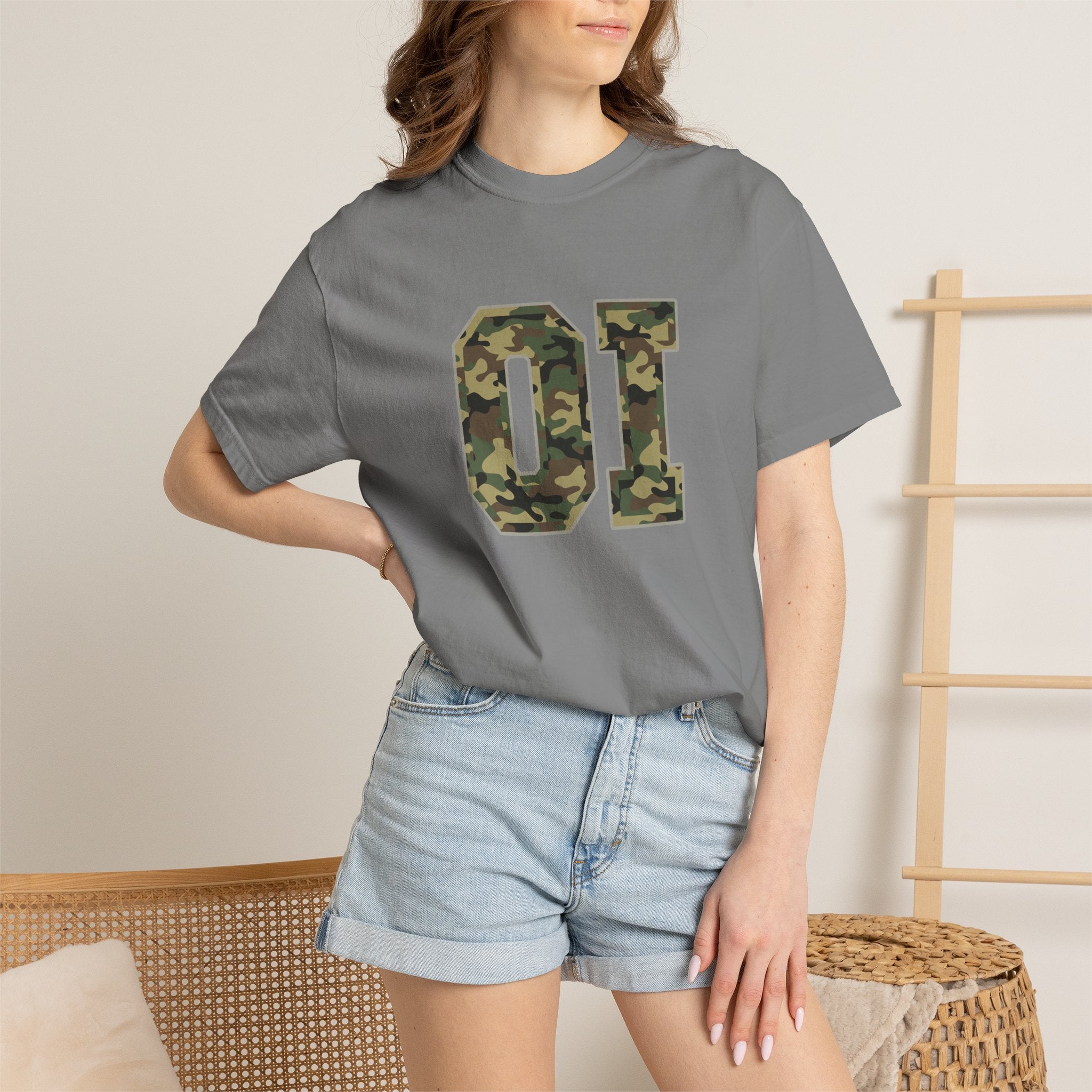 Camo OI T-Shirt — Organic Intervention, Military Number Tee