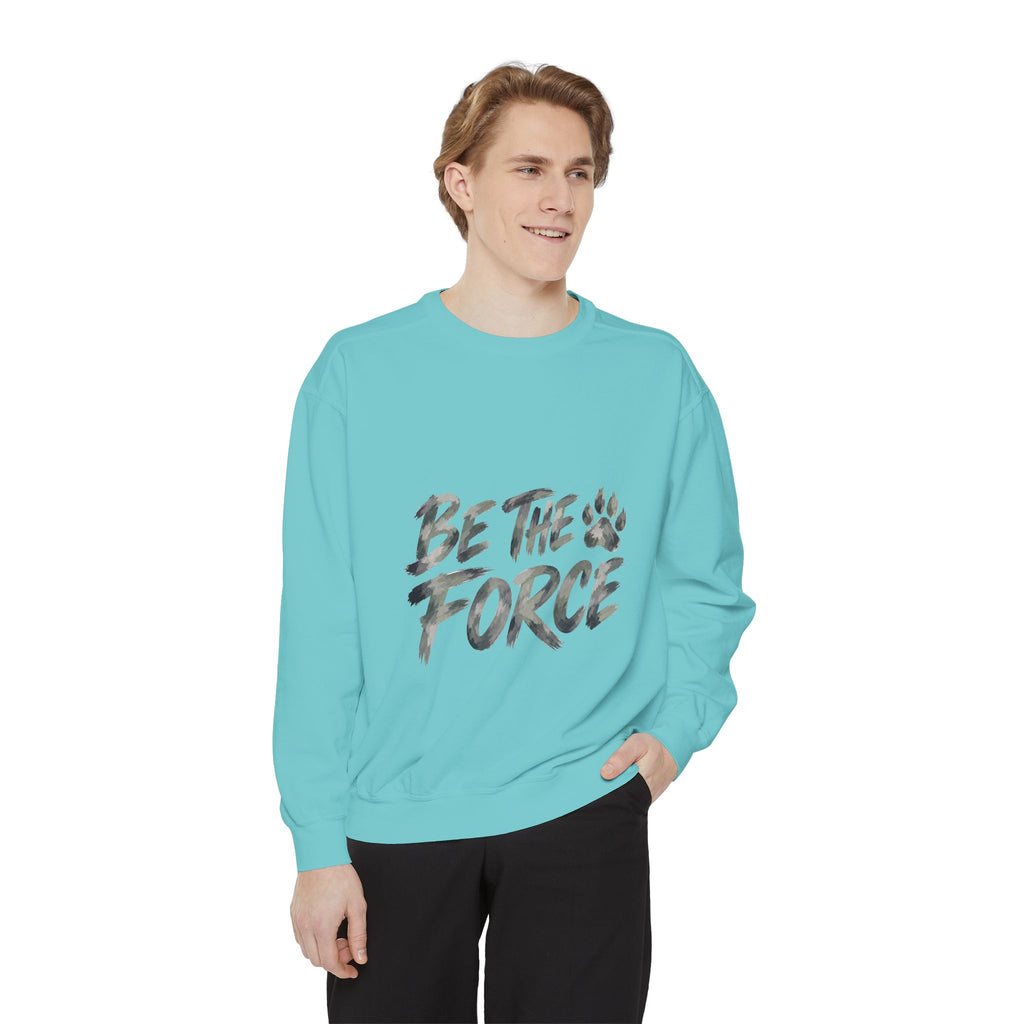 Be The Force Shirt, Camo Motivational Tee, Inspirational Encouragement Gift, Positive Vibes Paw Print Sweatshirt