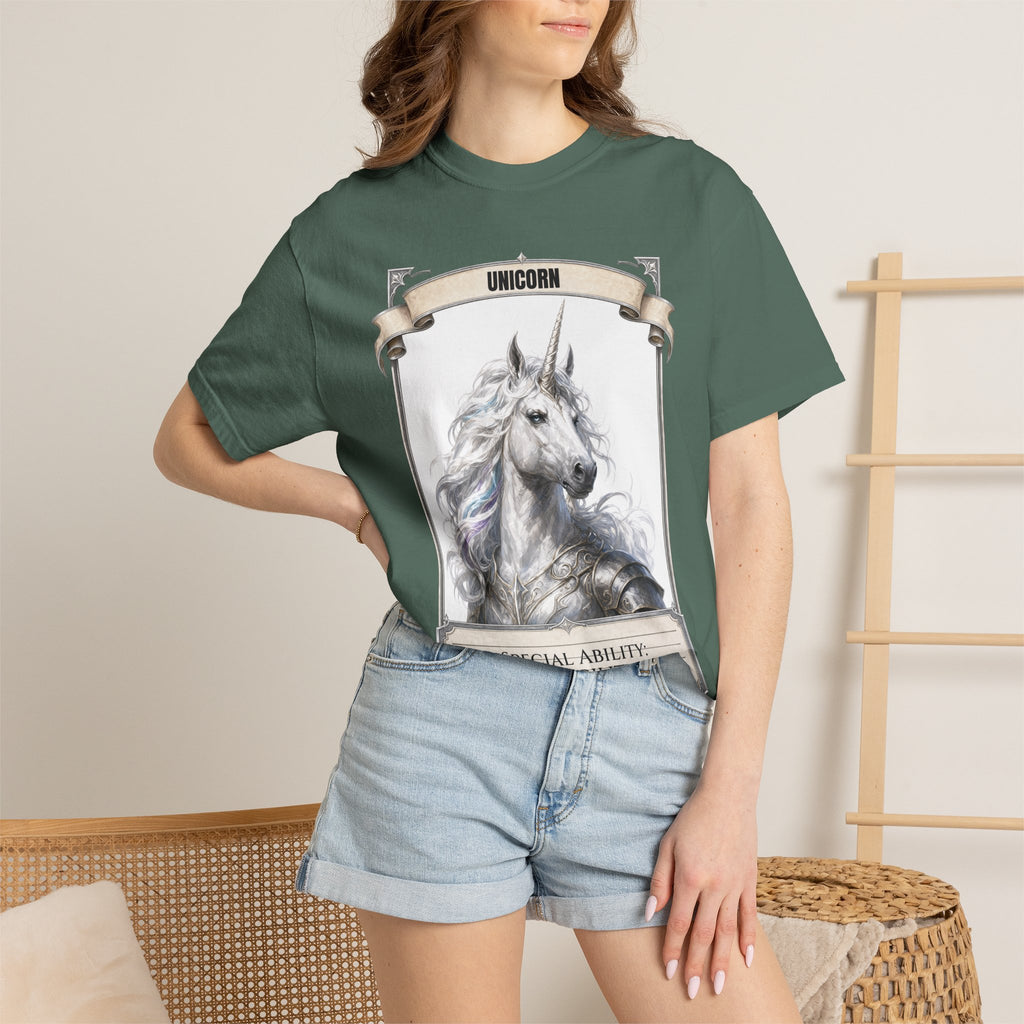 Unicorn Invisibility Stat Card Shirt, Funny RPG Gamer Tee, Tabletop D20 Fantasy Gift, Dungeon Dice Sweatshirt