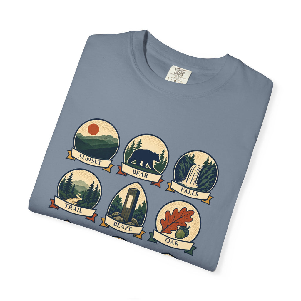 Appalachian Trail Shirt, Hiking Badge Tee, AT Thru Hiker Gift, Retro Adventure Nature Sweatshirt