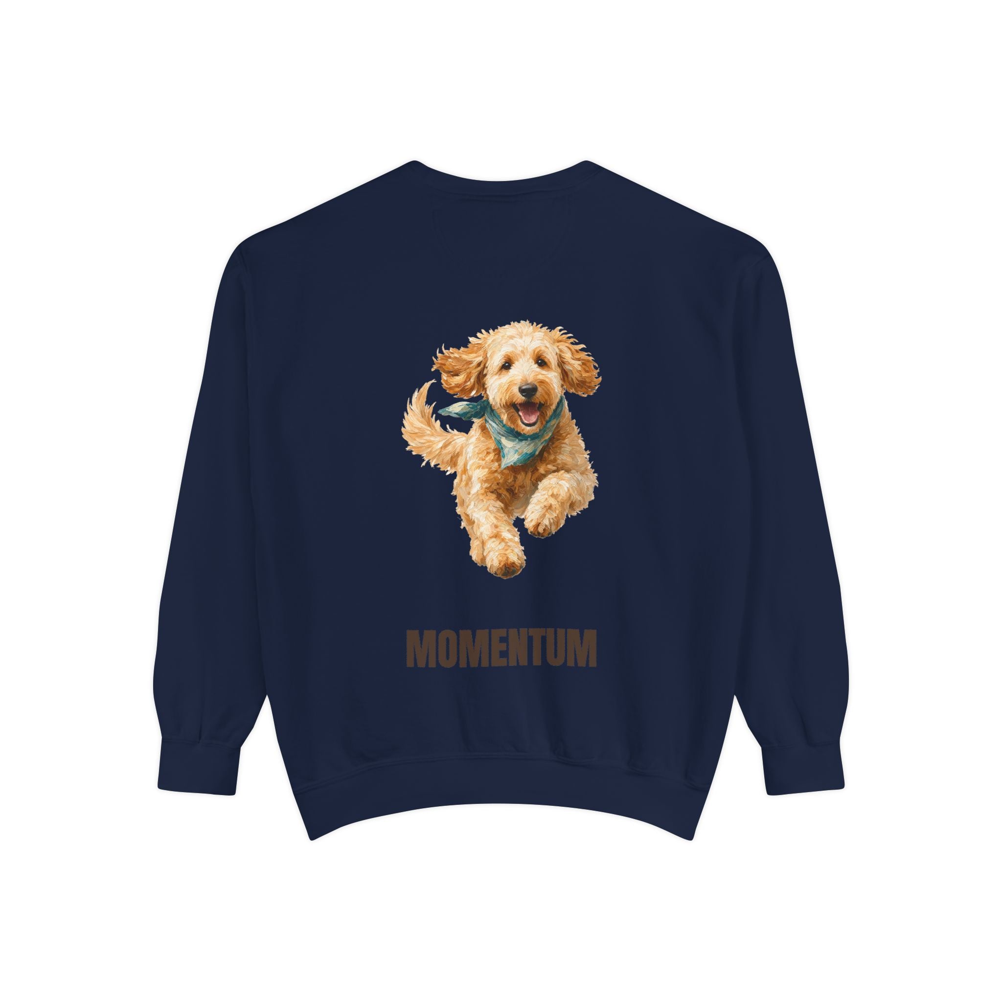 Momentum Goldendoodle Shirt, Running Doodle Dog Tee, Funny Doodle Dog Mom Gift, Painterly Dog Lover Sweatshirt