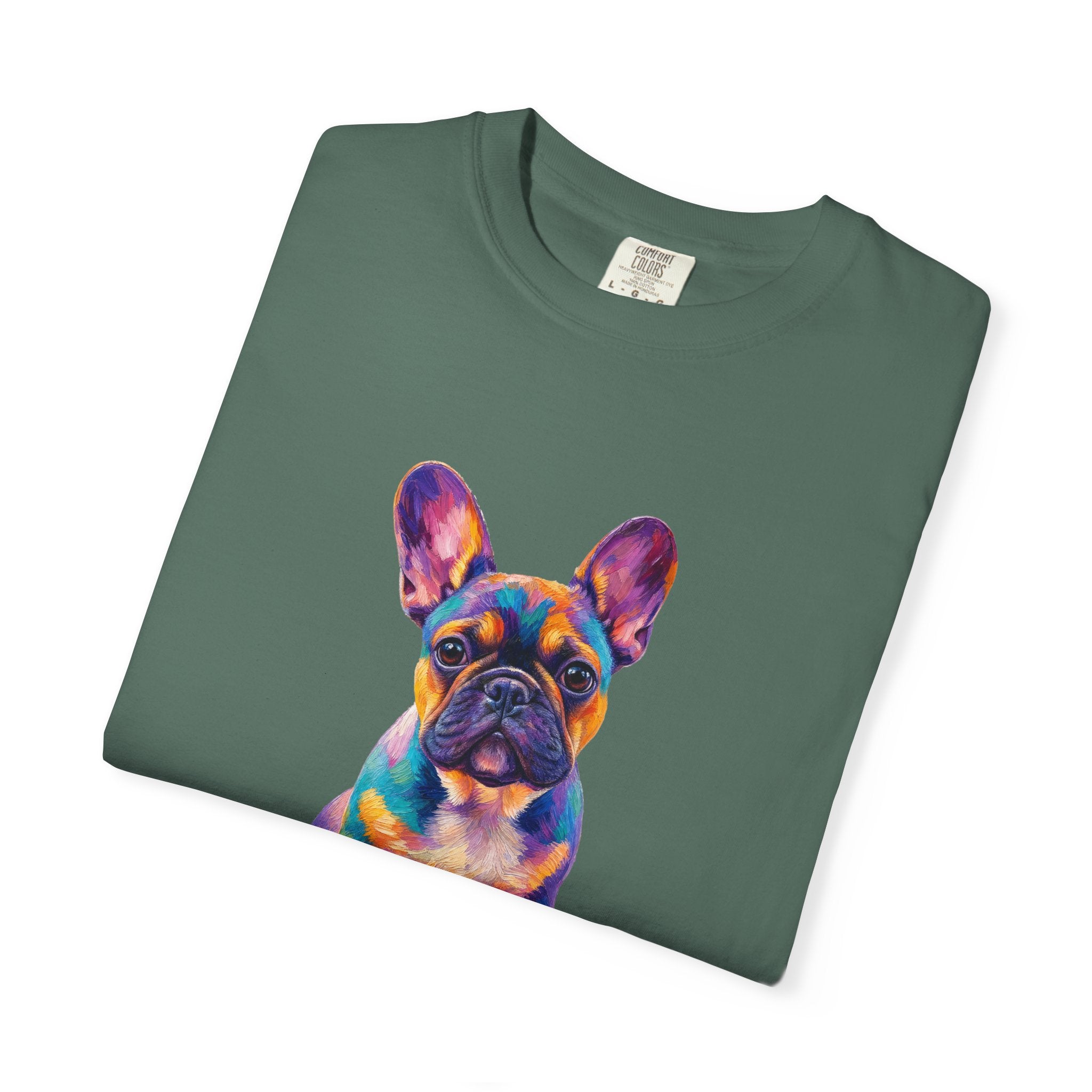 French Bulldog Shirt, My Emotional Support Human Is Offline Tee, Funny Frenchie Dog Mom Gift, Painterly Dog Lover Sweatshirt