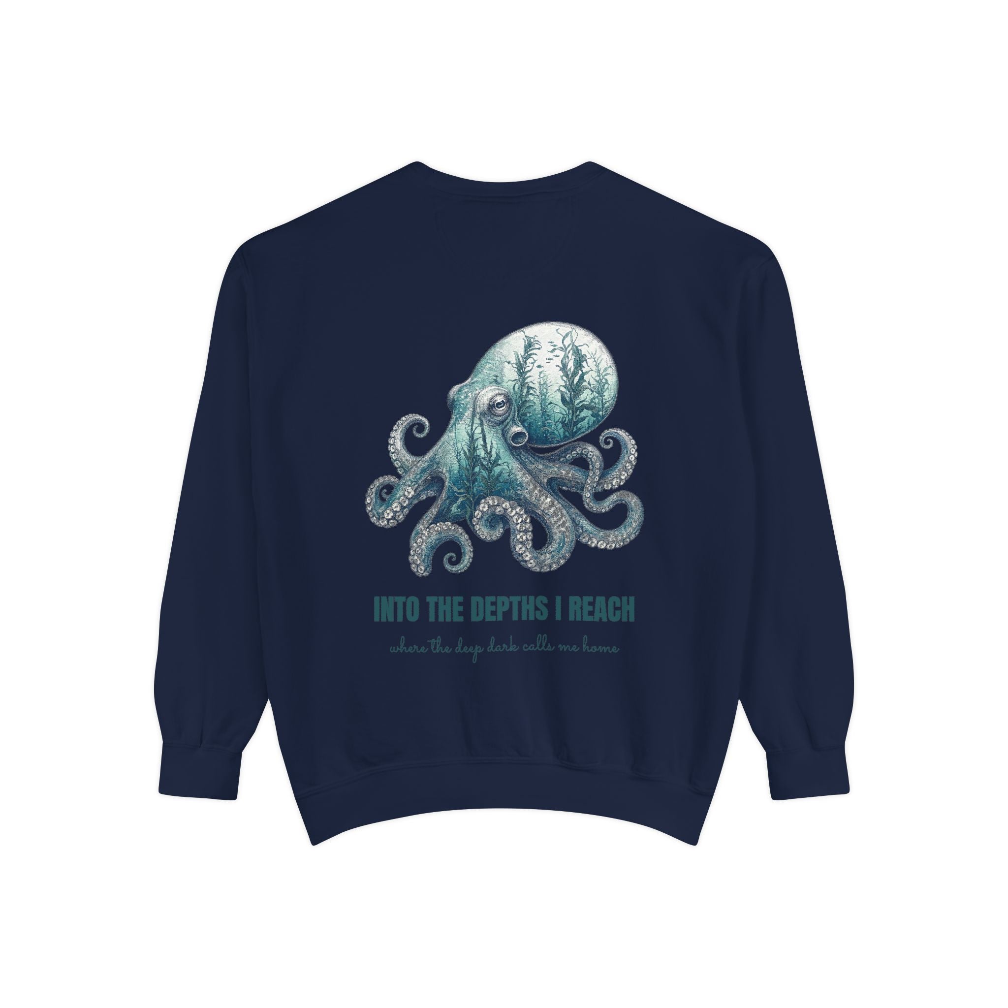 Into the Depths I Reach Shirt, Octopus Double Exposure Tee, Ocean Diver Sea Life Gift, Nautical Marine Sweatshirt