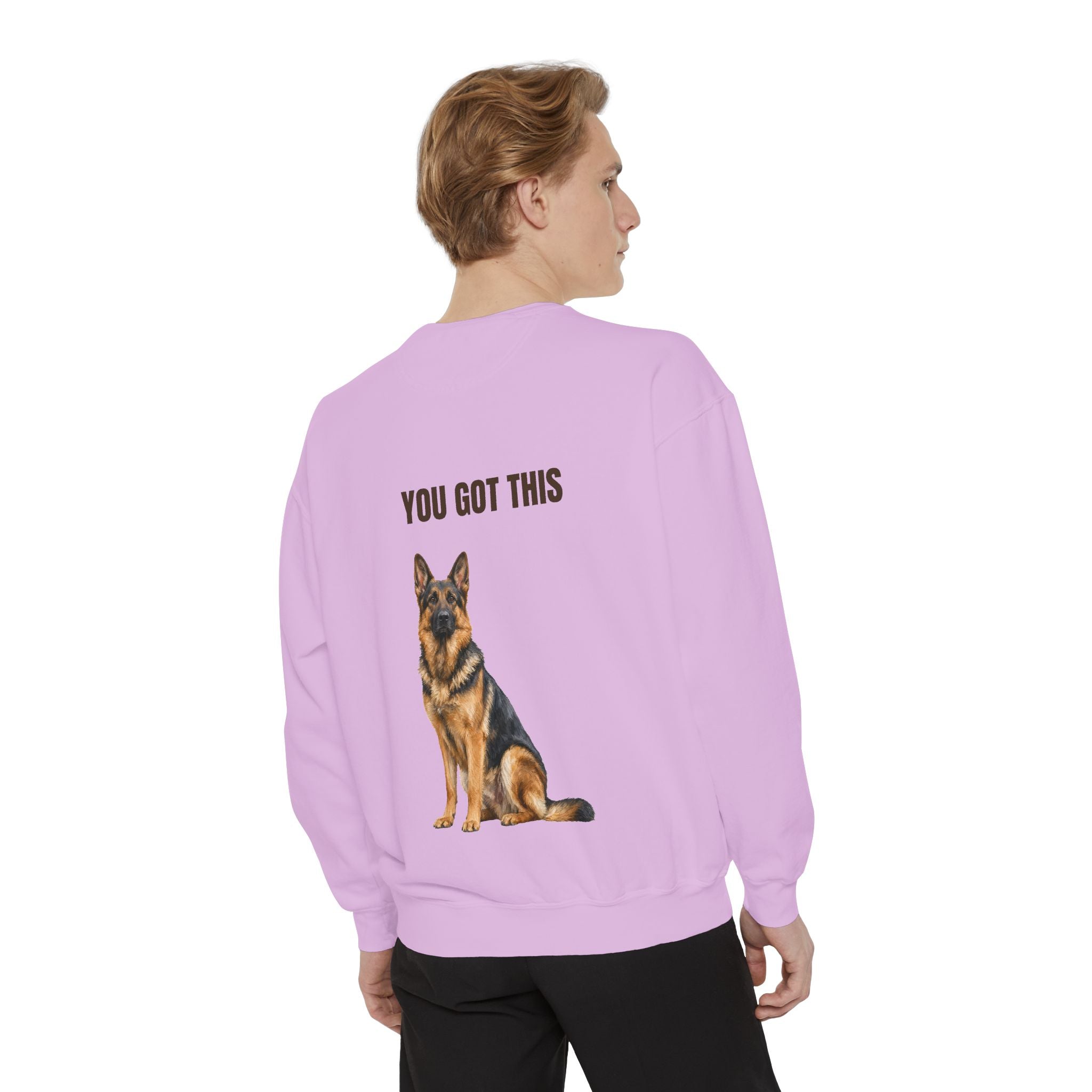 You Got This German Shepherd Shirt, GSD Dog Lover Motivational Tee, Encouragement Dog Mom Gift, Painterly Dog Sweatshirt