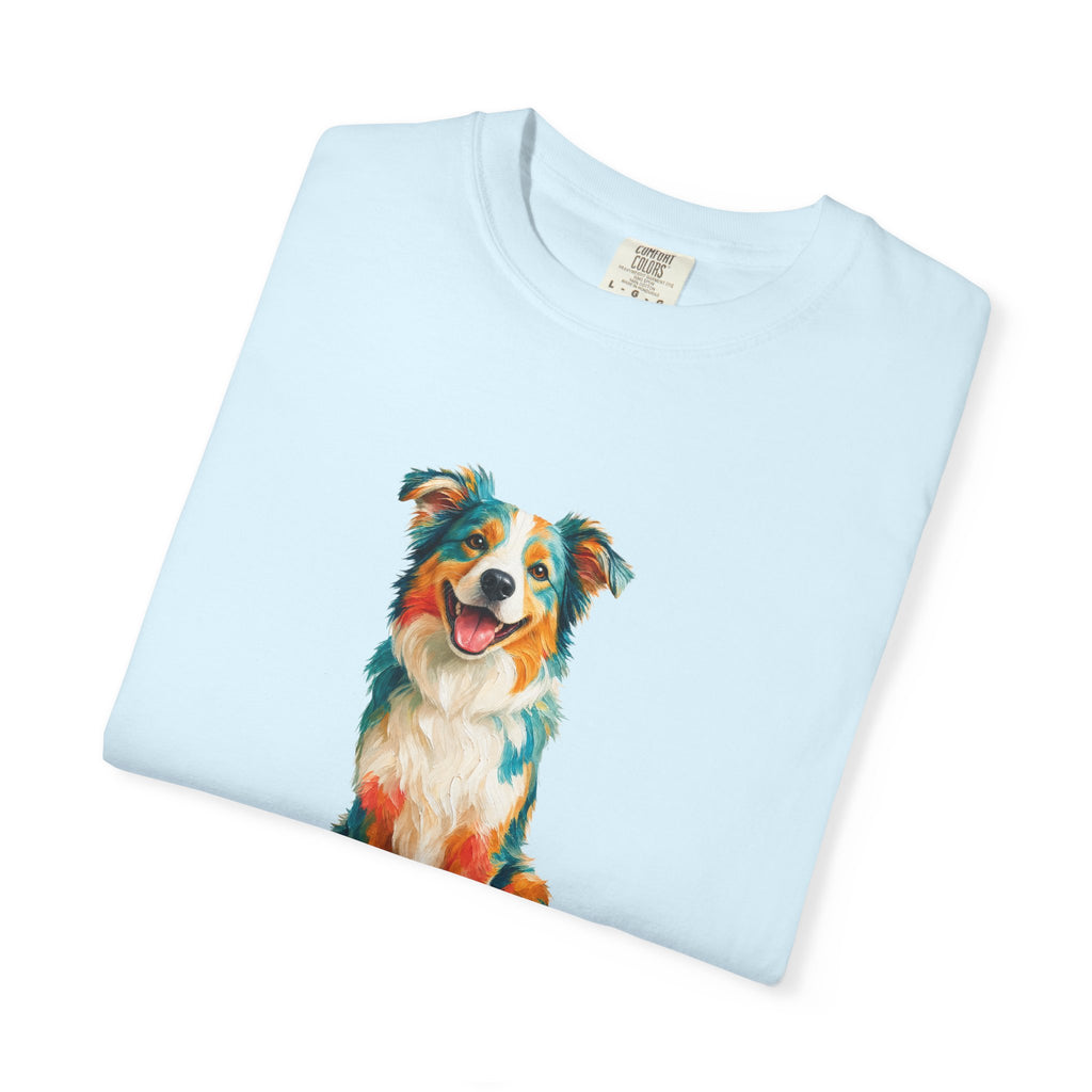 Dog Mom Shirt, Vibrant Painterly Dog Tee, Bold Dog Lover Gift, Colorful Dog Owner Sweatshirt
